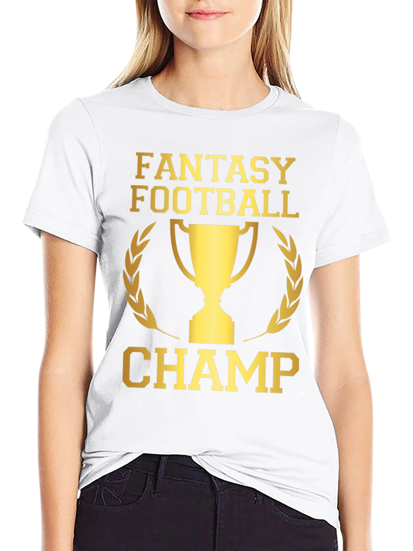 Black Fantasy Football Champ T-Shirt view 9