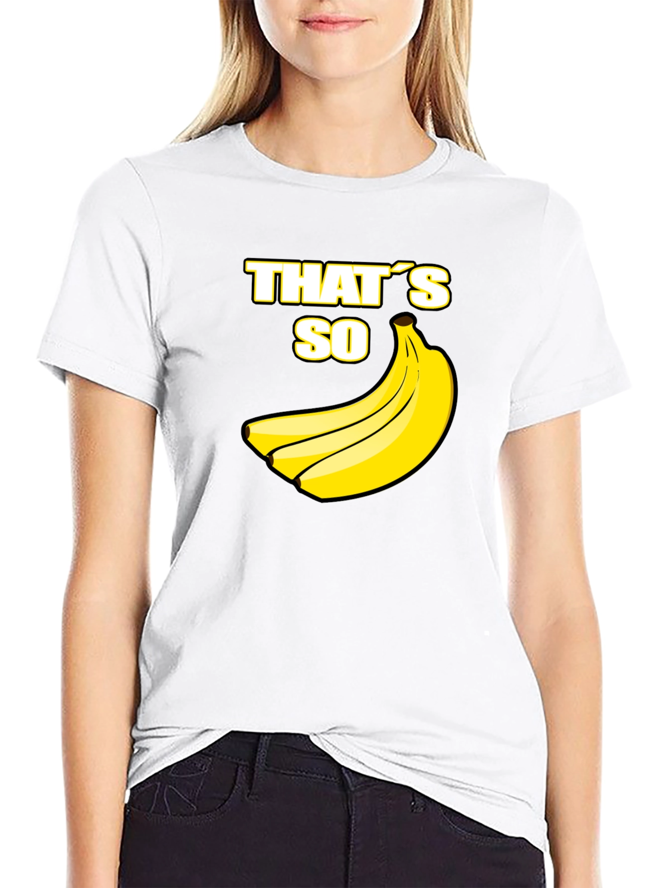 Black That's So Banana Black T-Shirt view 9
