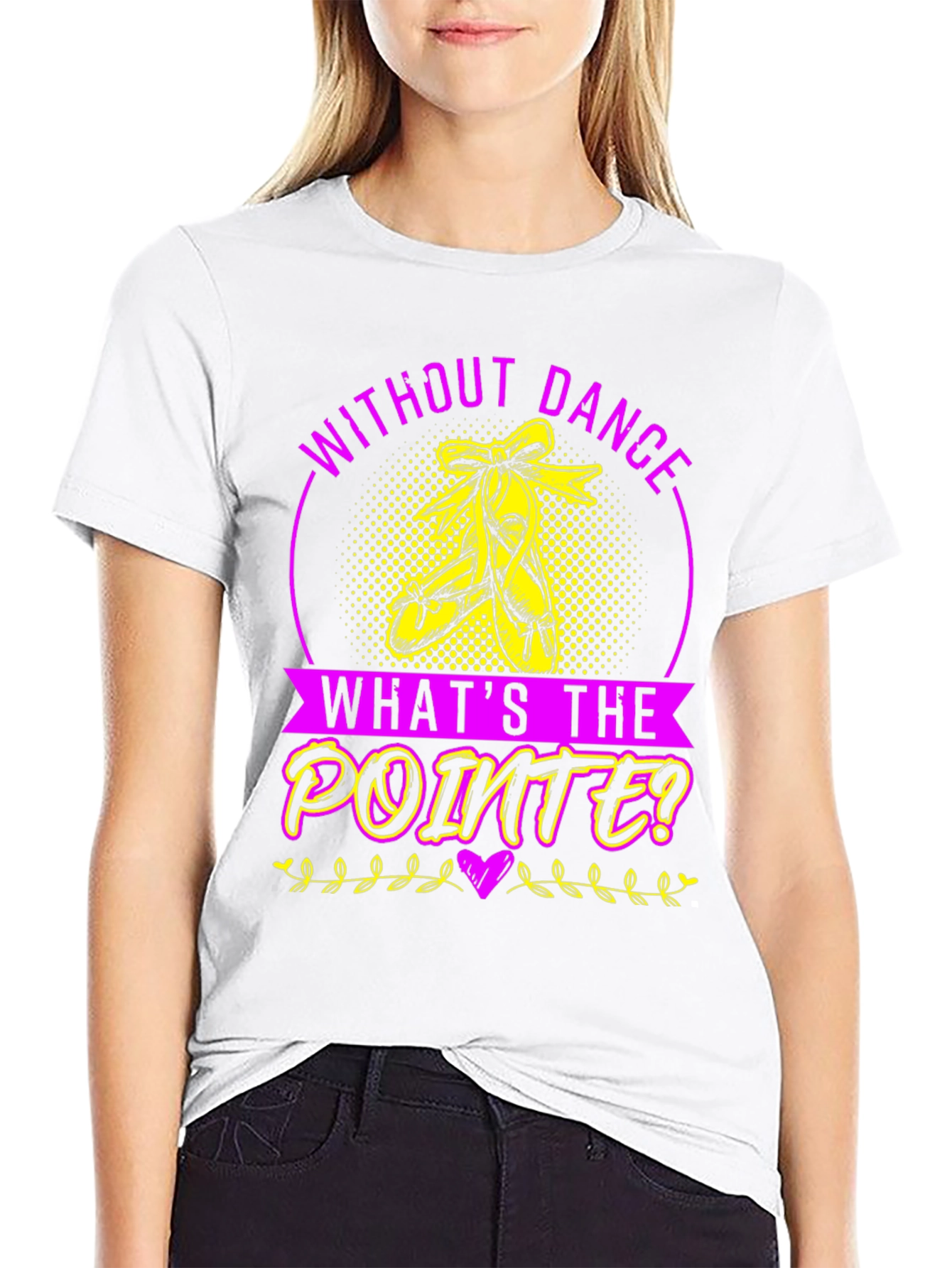 Black Dance Pointe T-Shirt - Ballet Lover Tee view 9