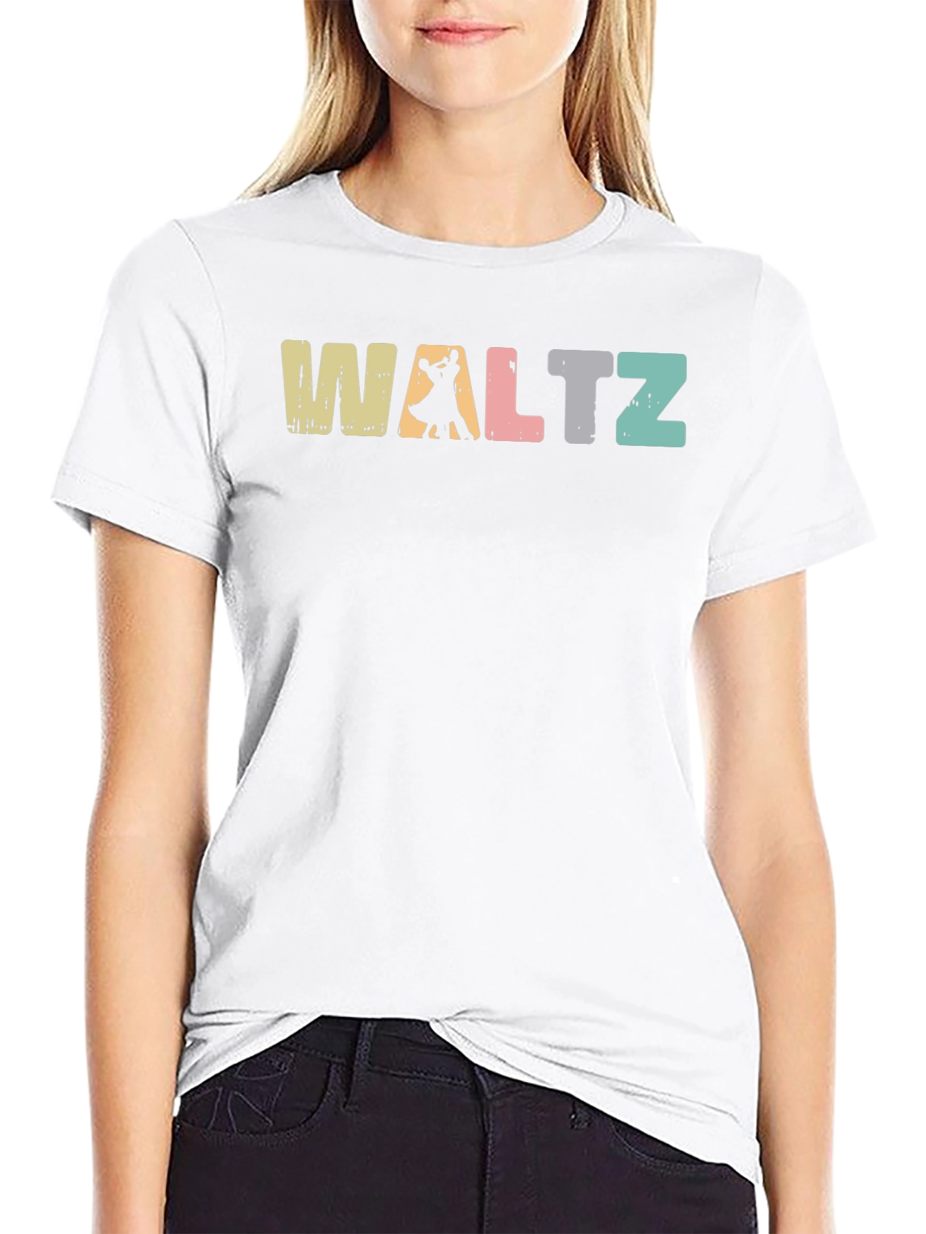 Black Waltz Dance Graphic Tee - Retro Style view 9