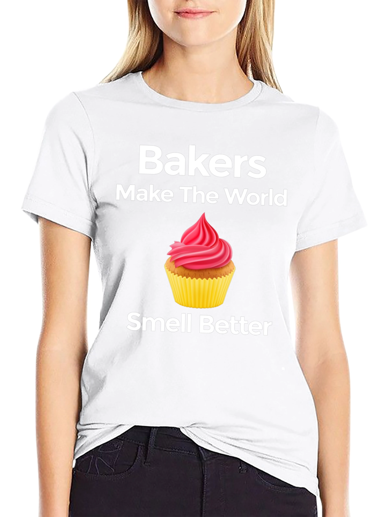 Black Baker's Make the World Smell Better T-Shirt view 9