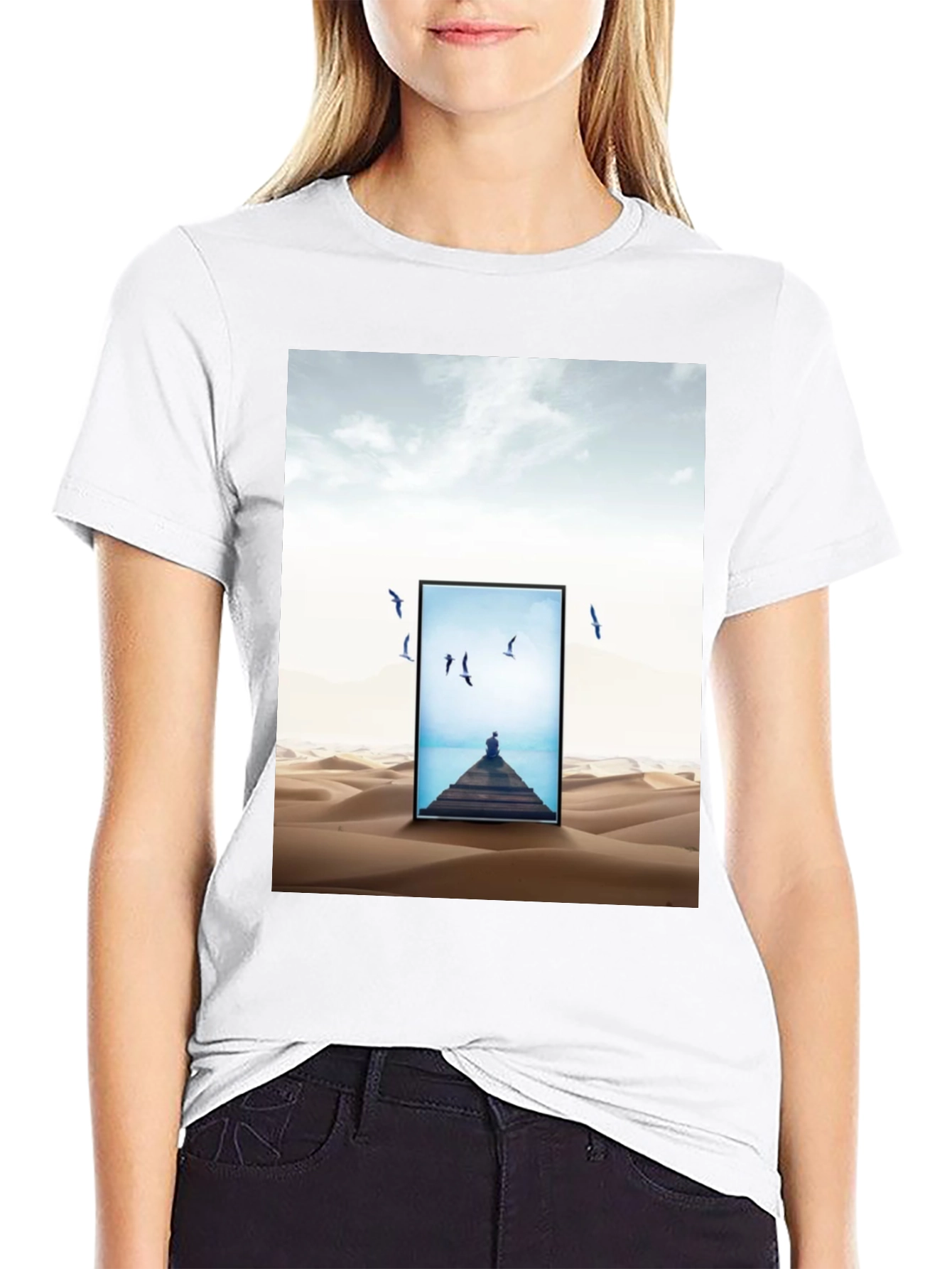 Black Desert Dreamscape Graphic Tee - Black Cotton Blend view 9