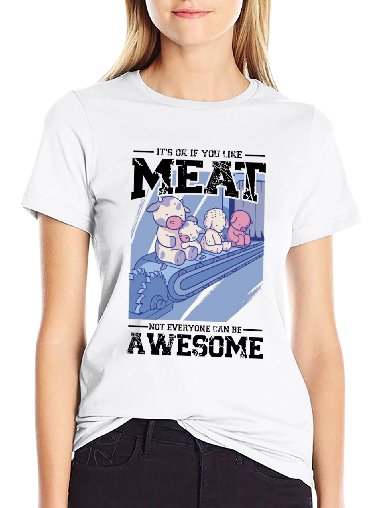 Black Meat Lover's T-Shirt: It's OK if You Like Meat! view 9