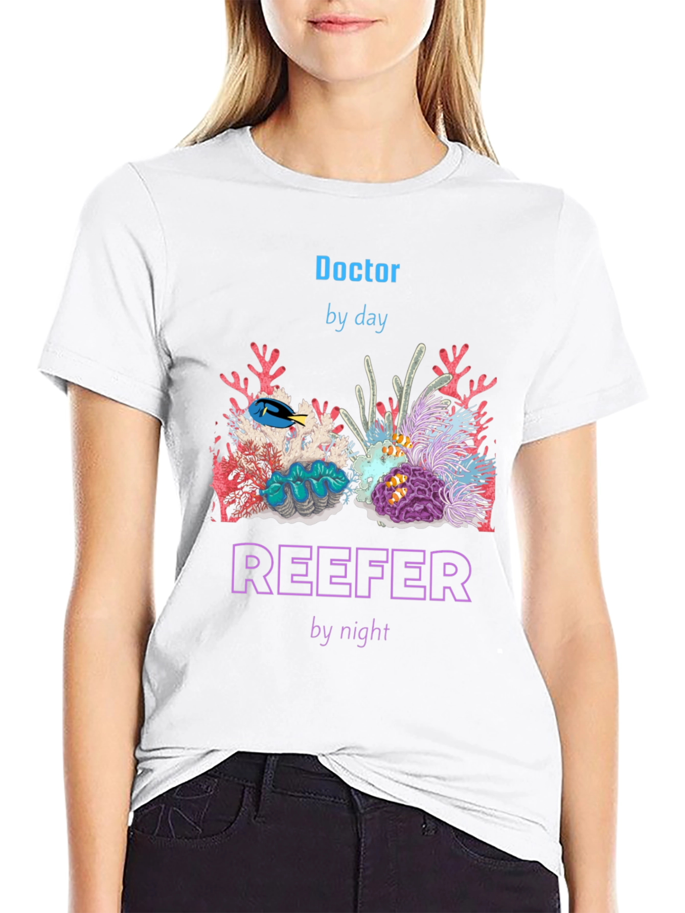 Black Doctor by Day, Reefer by Night T-Shirt view 9