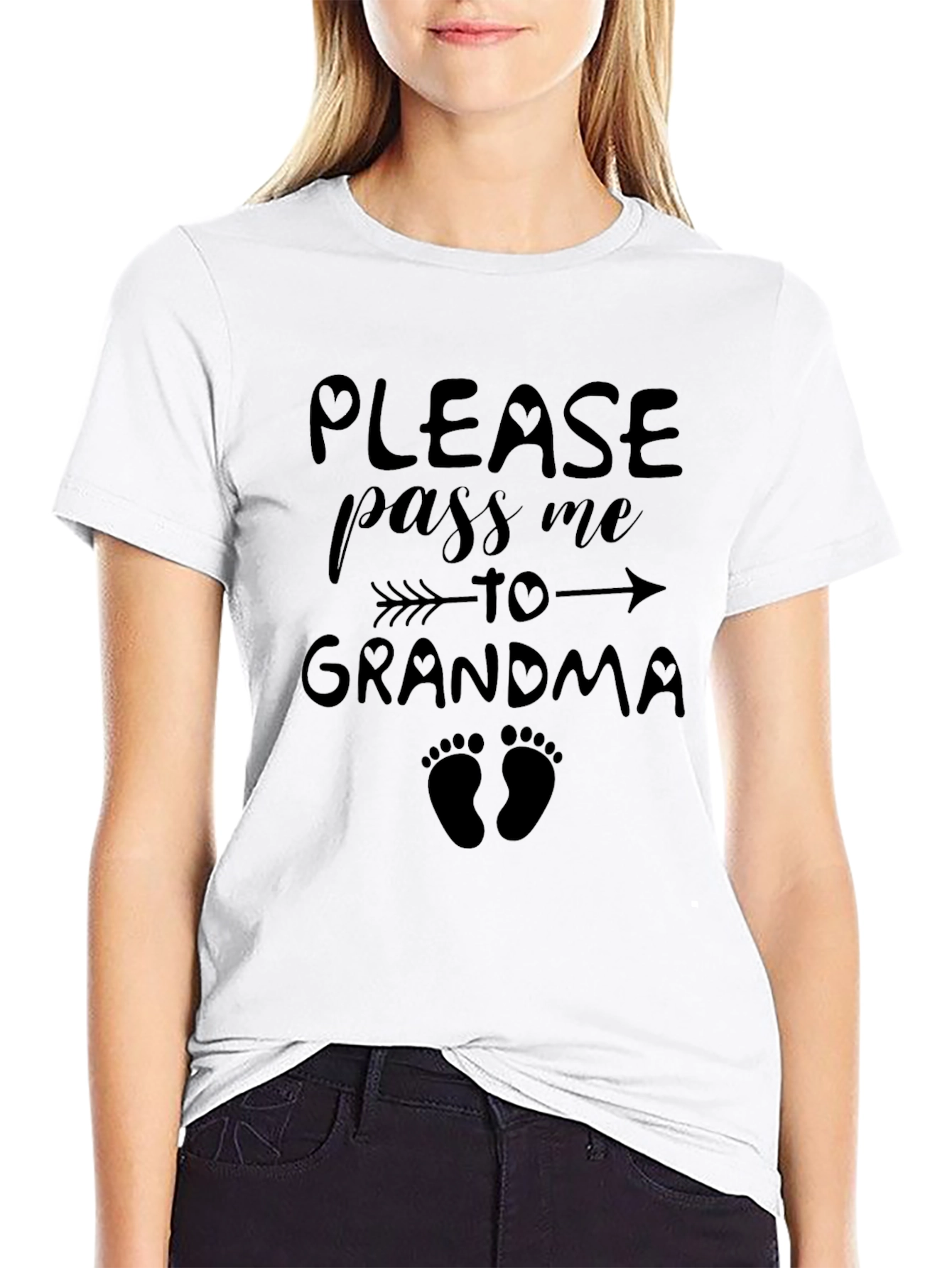 Black Pass Me To Grandma Black T-Shirt view 9