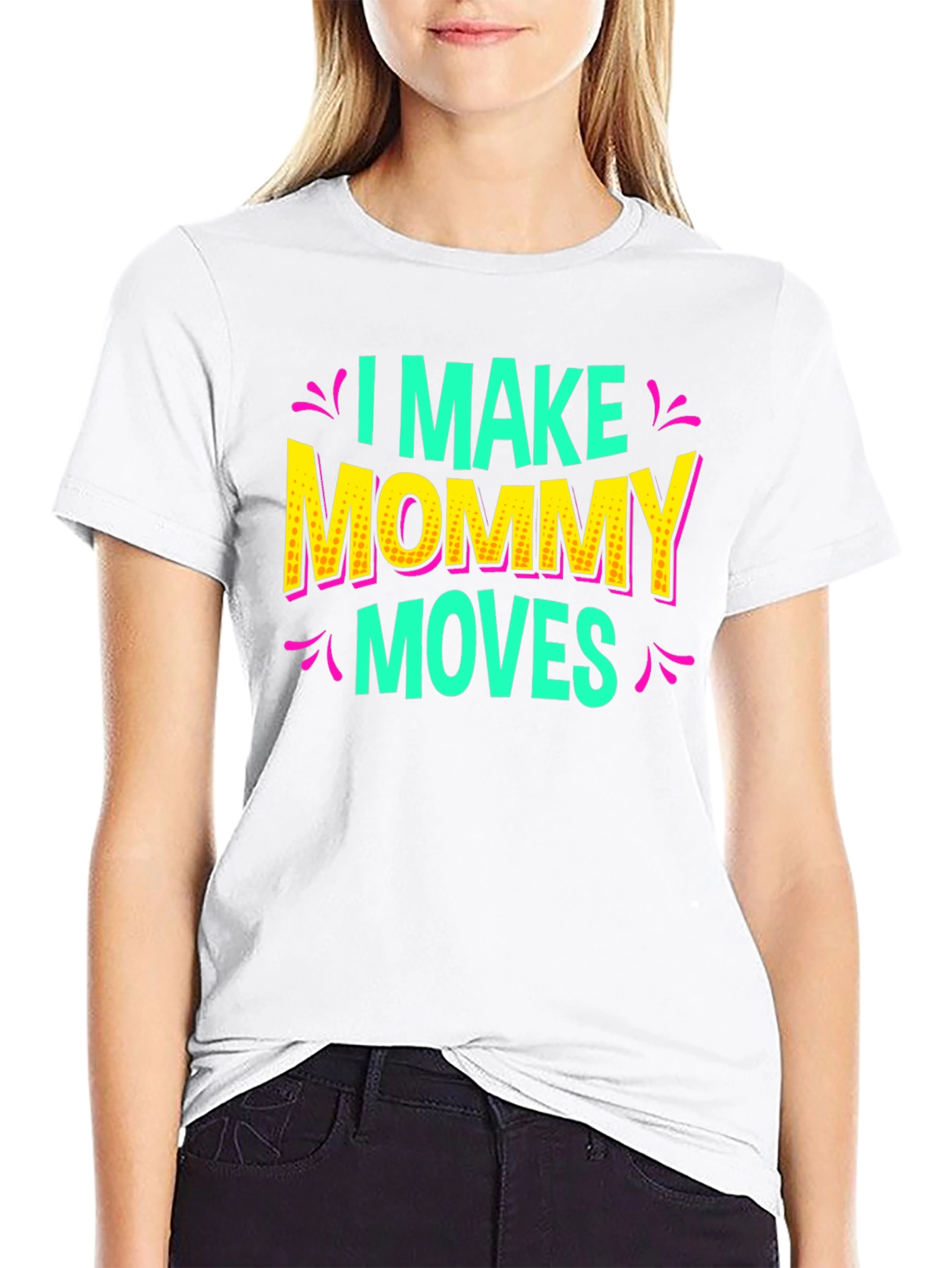 Black I Make Mommy Moves Graphic Tee view 9