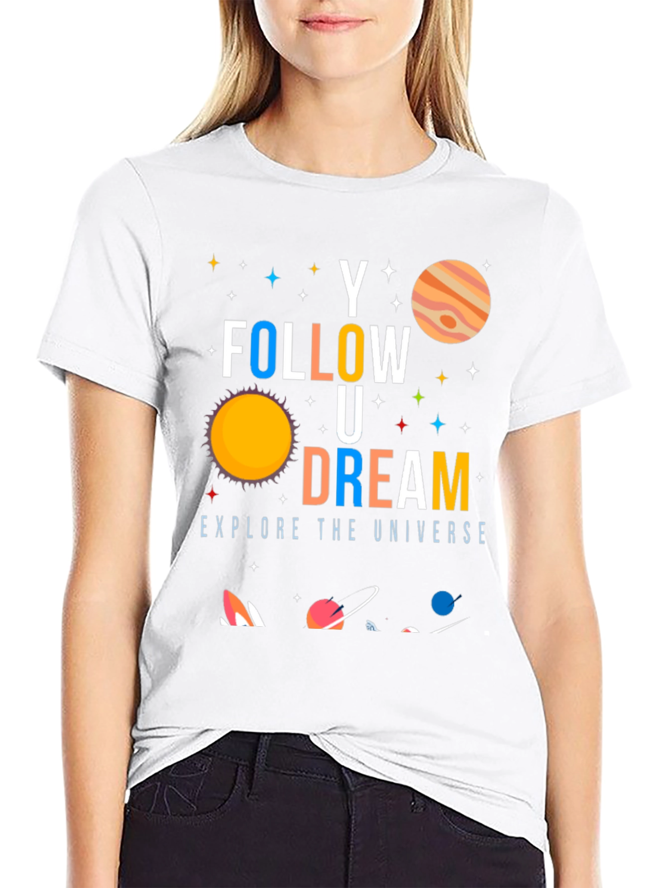 Follow Your Dream Universe Graphic T-Shirt - 9