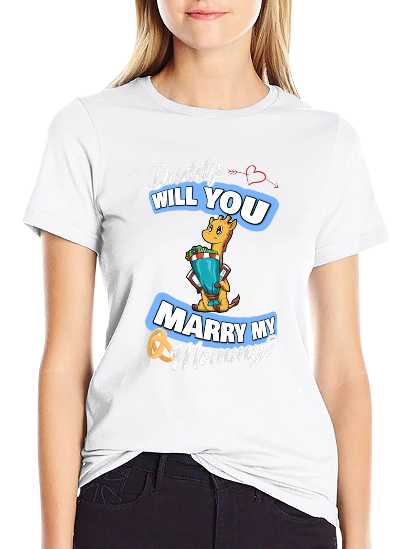 Black Daddy Will You Marry My Mommy? T-Shirt view 9