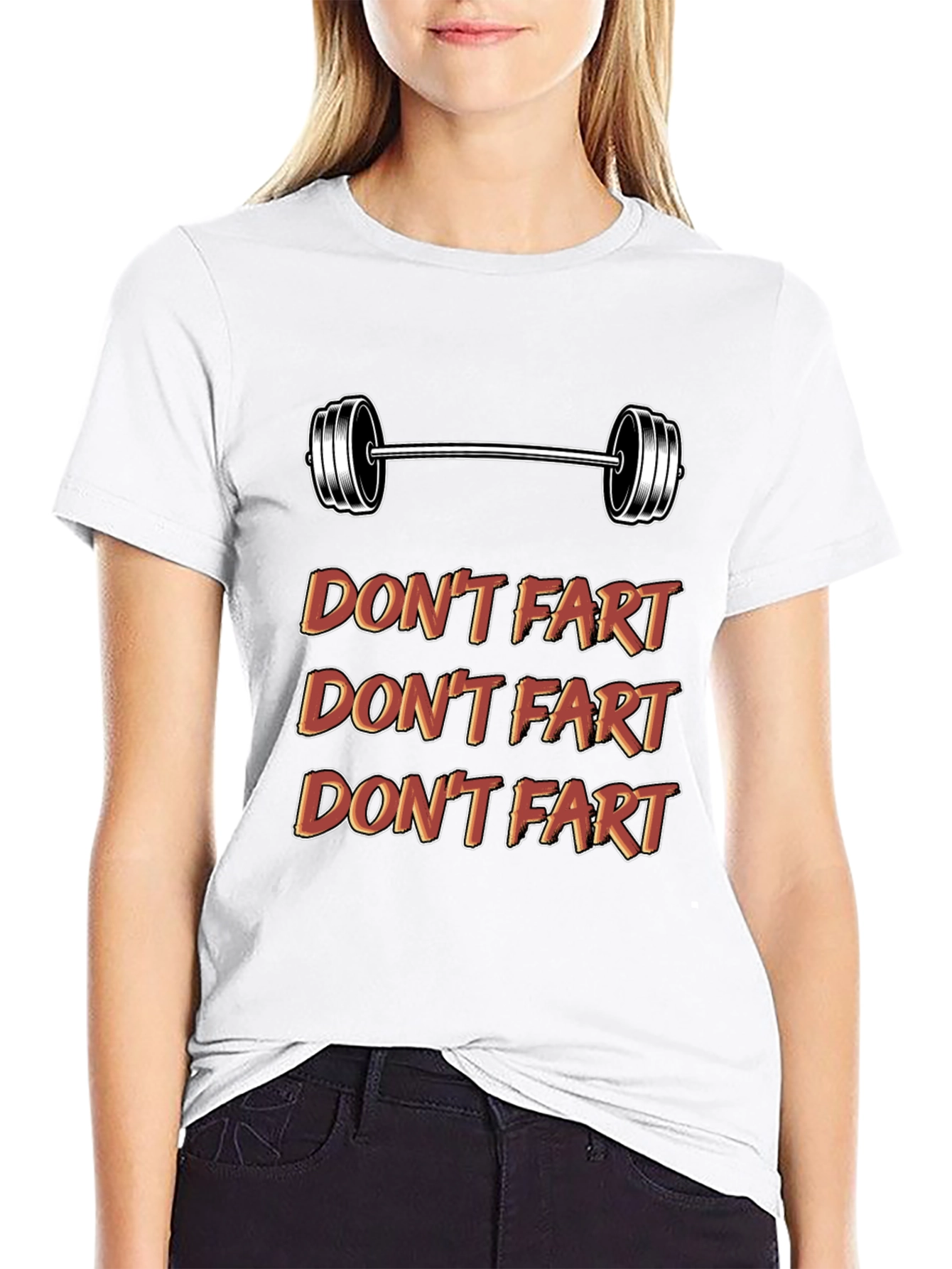 Black Don't Fart Gym Shirt - Funny Workout Tee view 9