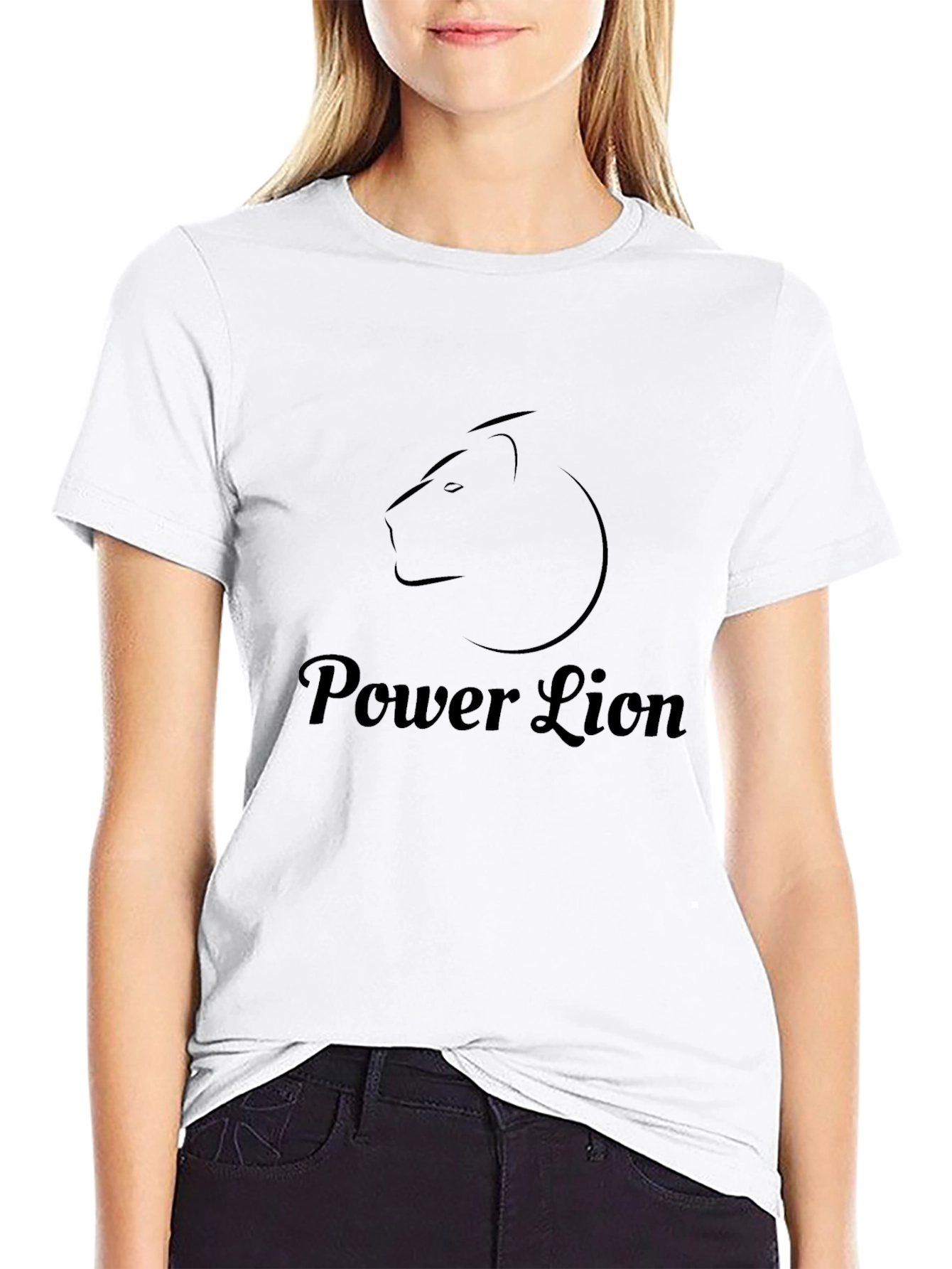 Black Power Lion Black Graphic Tee view 9