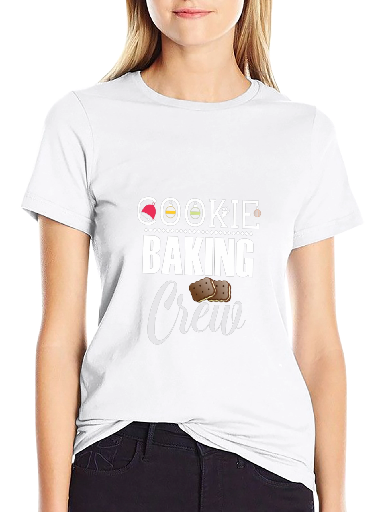 Black Cookie Baking Crew T-Shirt view 9