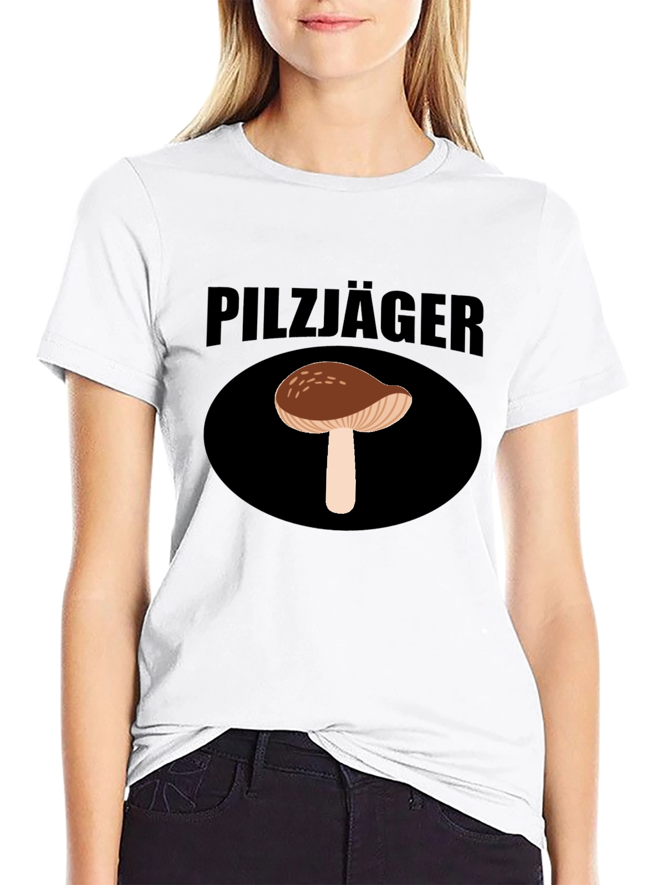 Pilzjäger Mushroom Hunter Graphic Tee - Black - 9