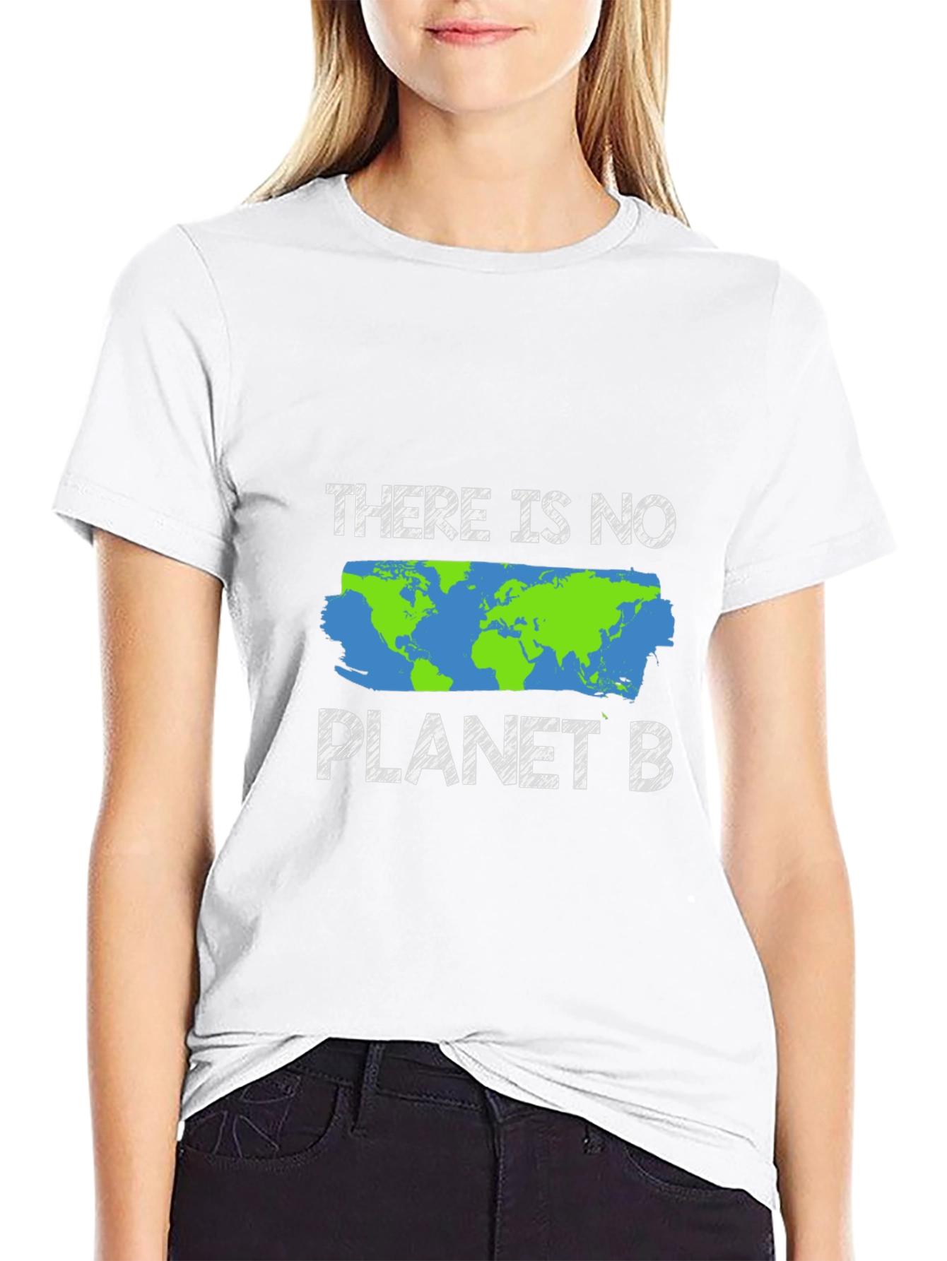 Black There Is No Planet B Graphic Tee view 9