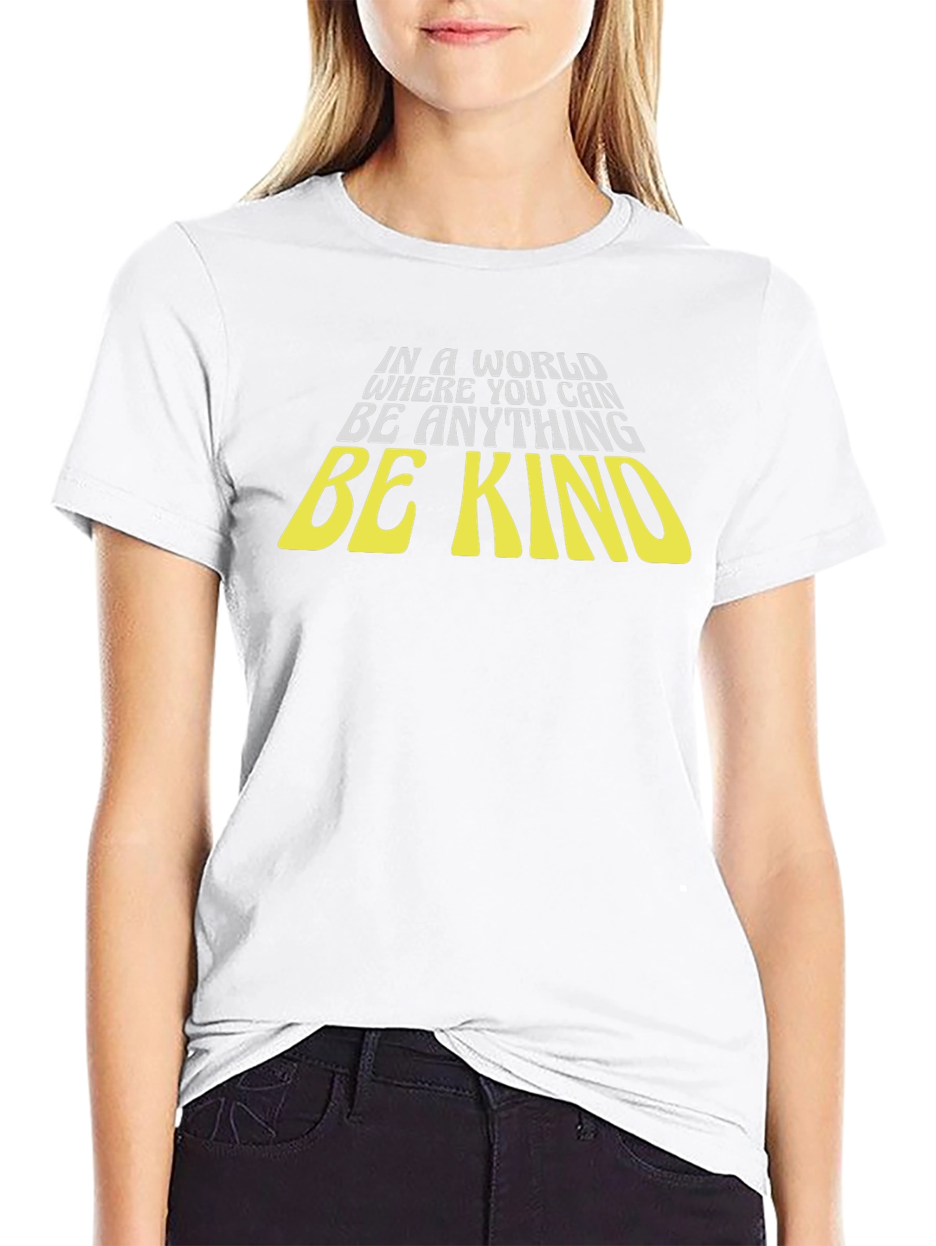 Black Be Kind Graphic T-Shirt - Black view 9