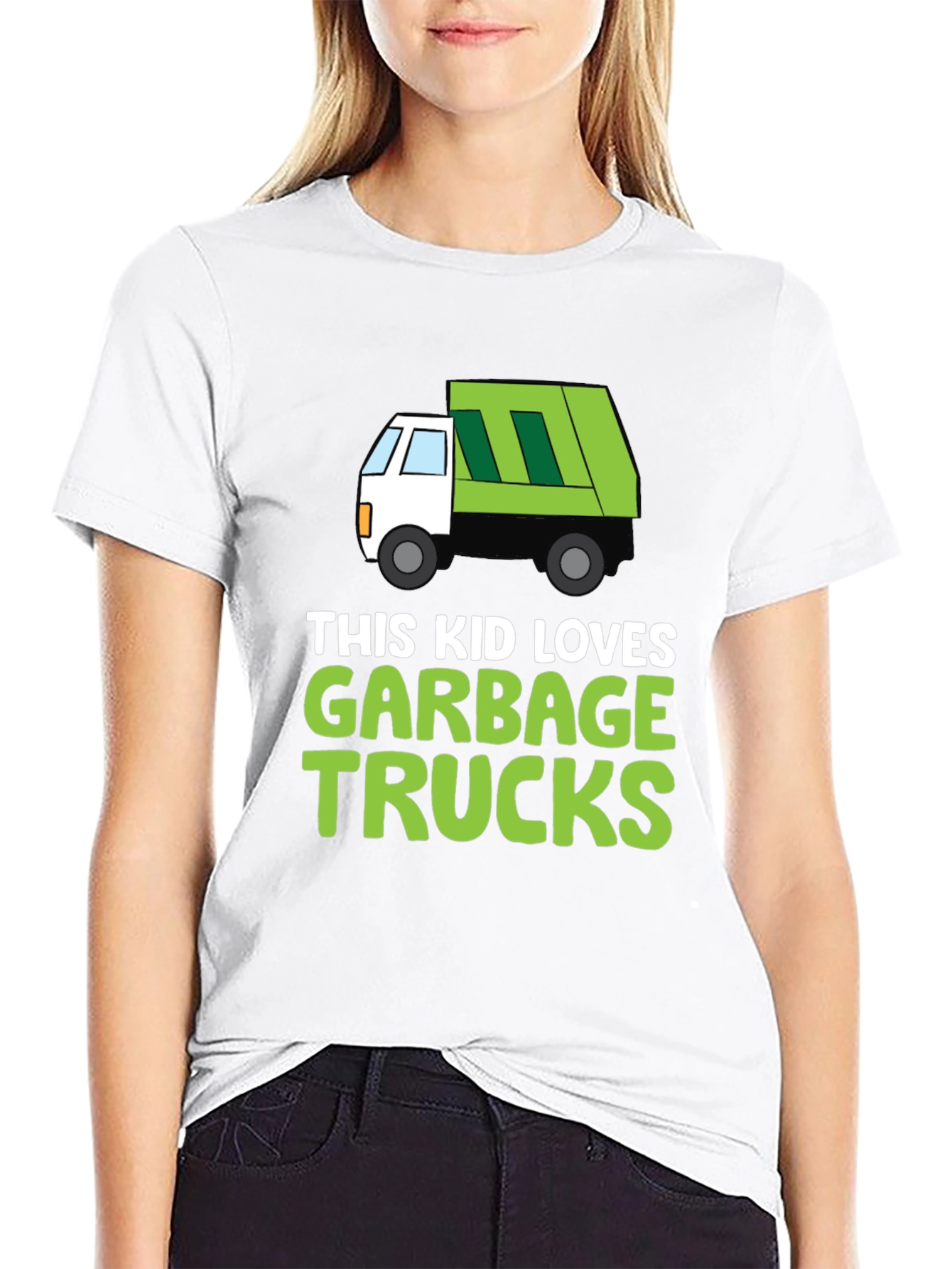 Kids Garbage Truck T-Shirt -  'This Kid Loves Garbage Trucks' - 9