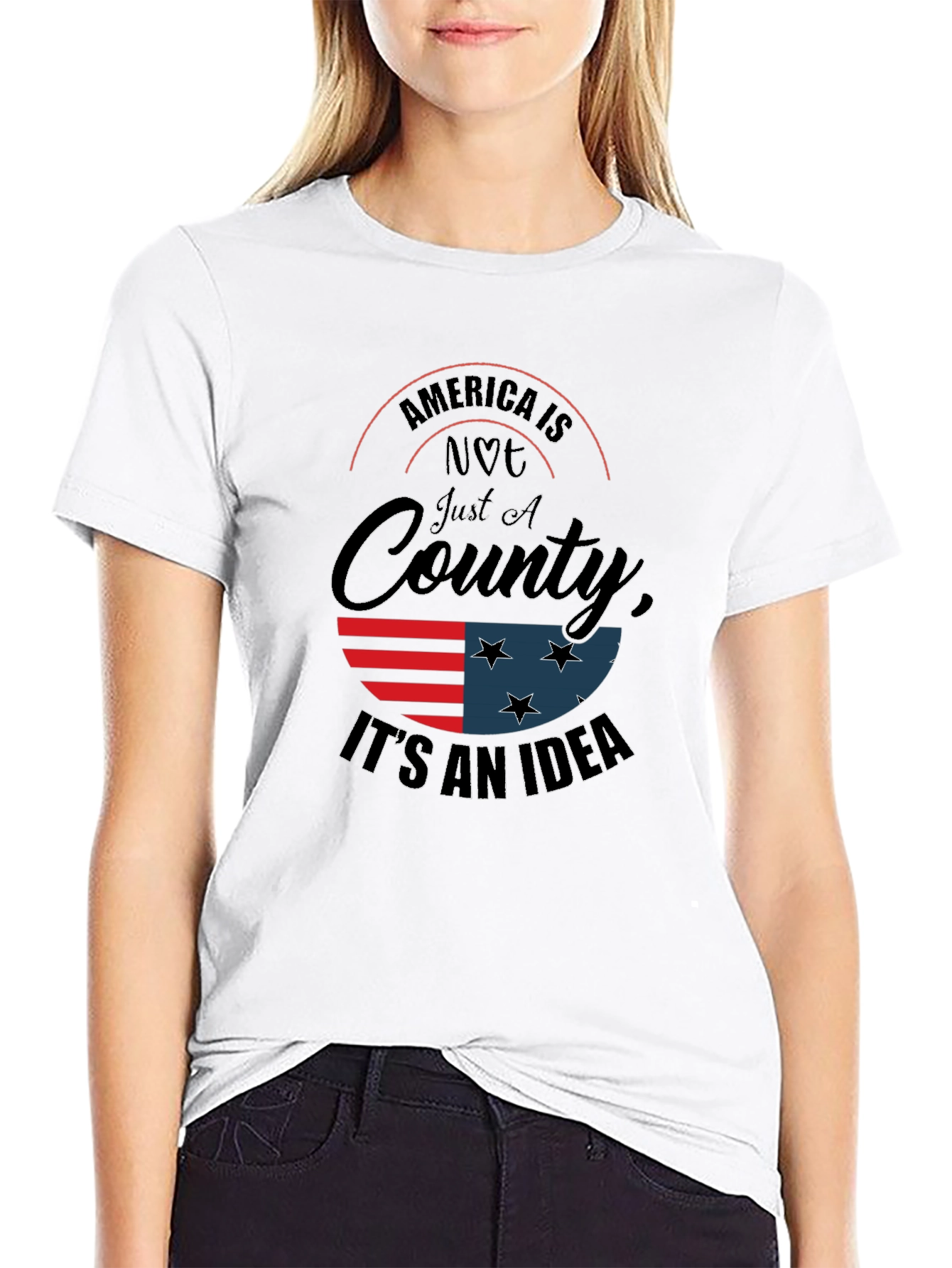 Black America is Not Just a Country Graphic Tee view 9