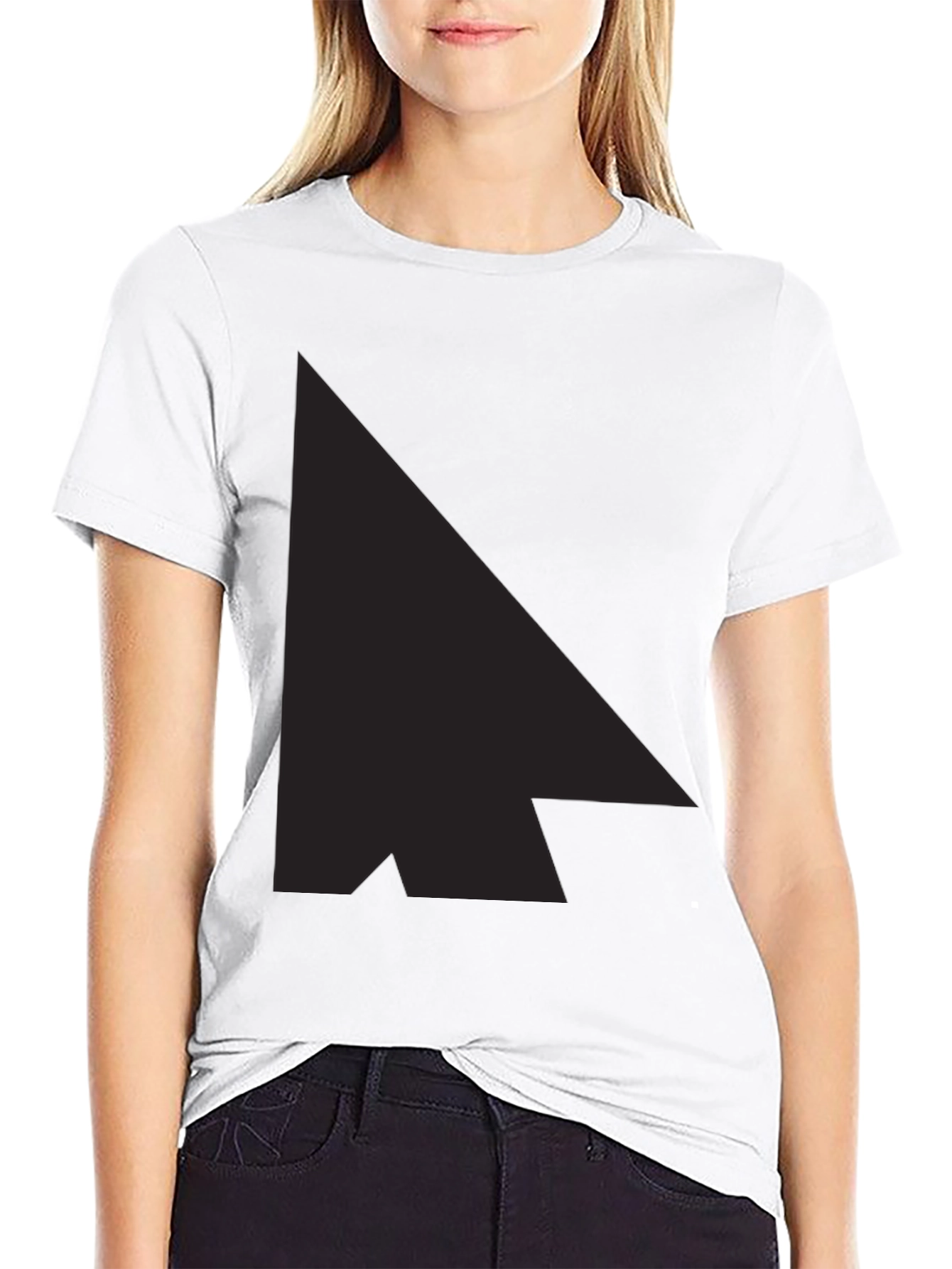 Black Stylish Black Graphic Tee - Modern Minimalist Design view 9