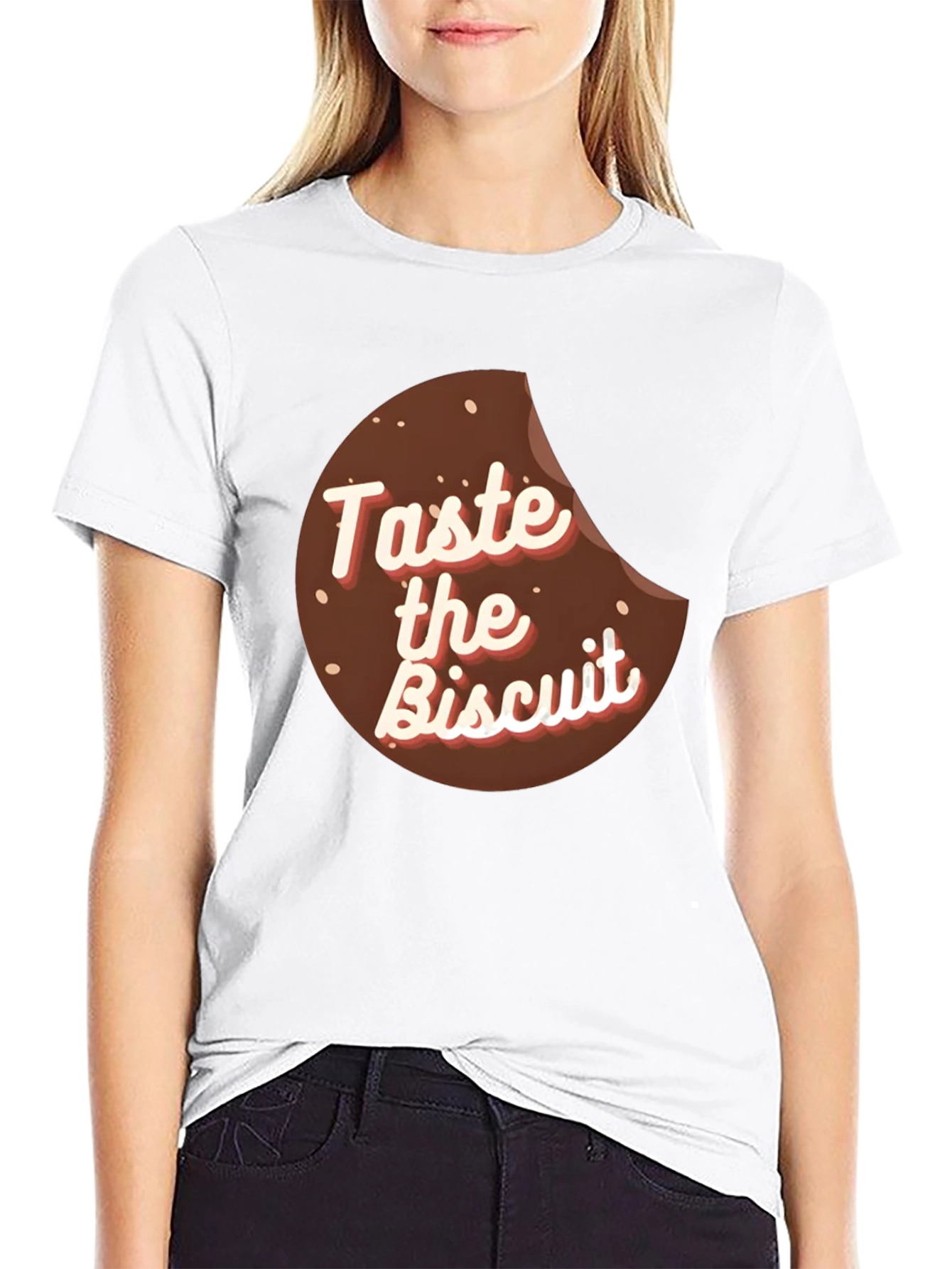 Black Taste the Biscuit Graphic T-Shirt view 9