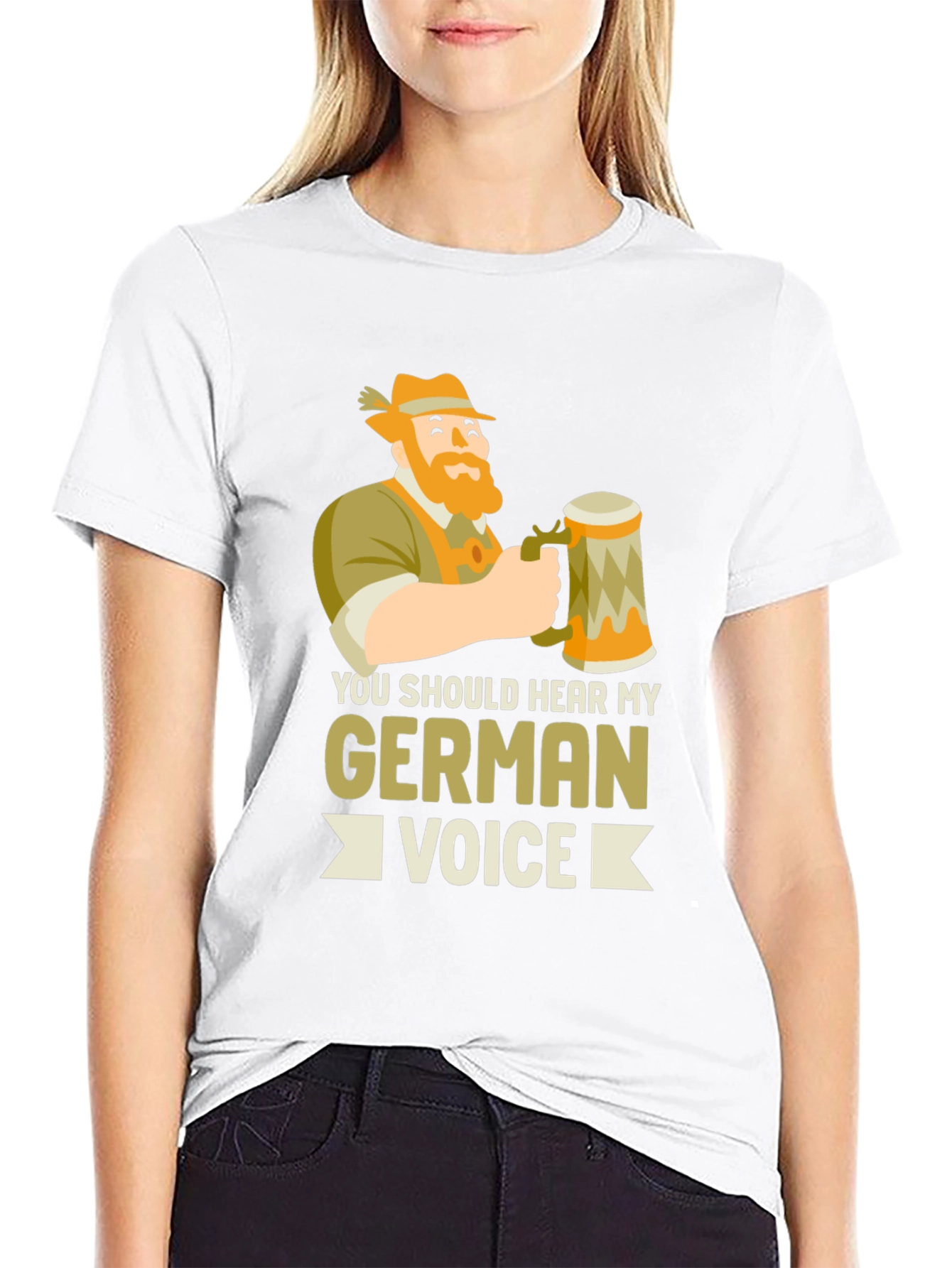 Black German Voice Black Graphic Tee view 9