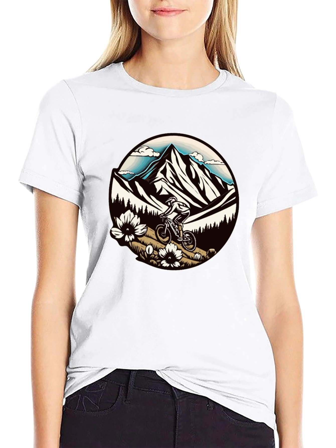 Black Mountain Biker Graphic Tee view 9