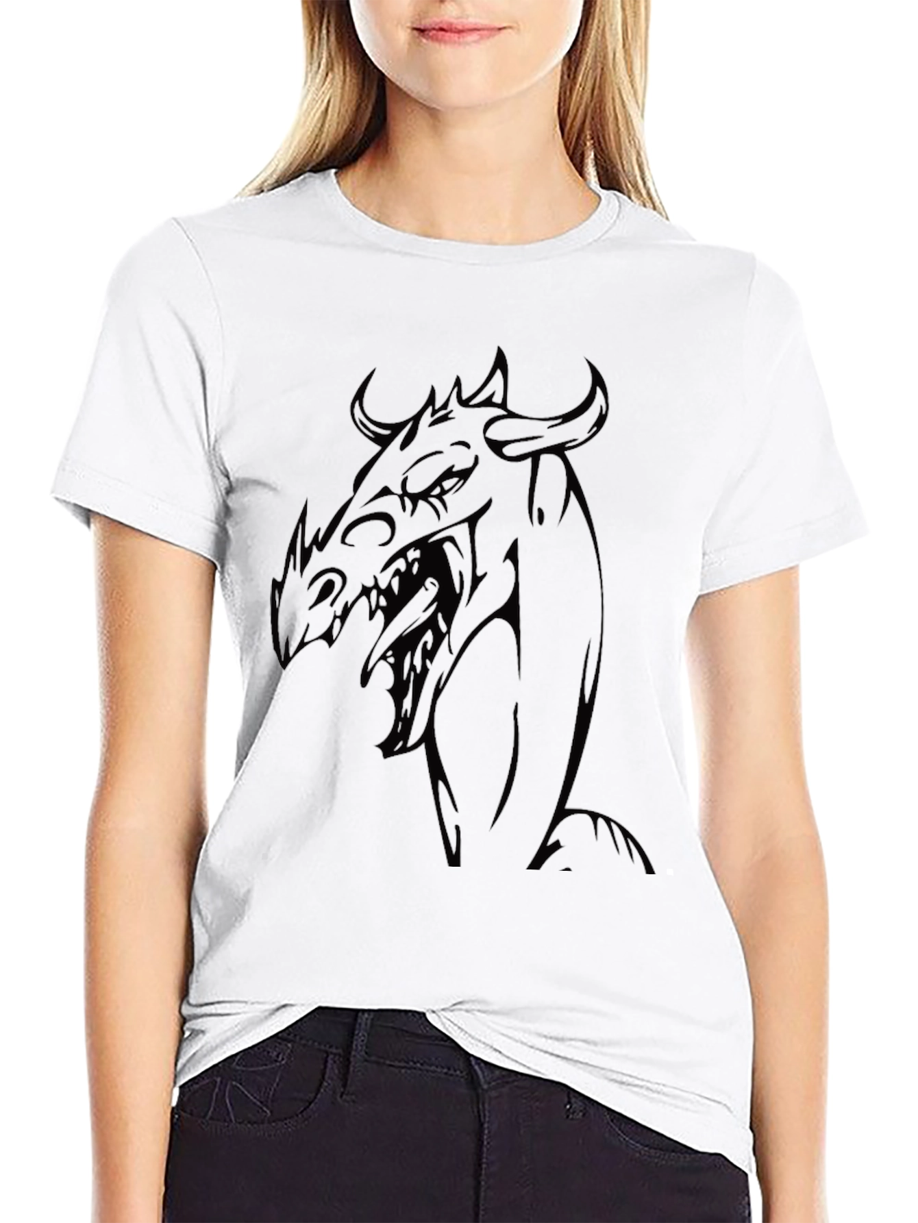 Black Dragon Graphic Tee - Men's Black T-Shirt view 9