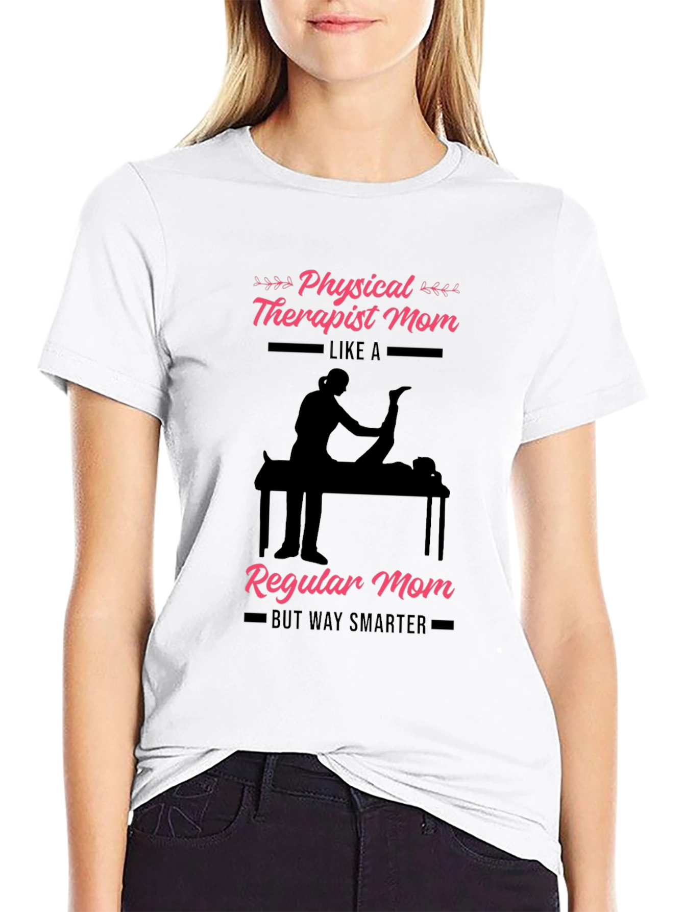 Black Physical Therapist Mom T-Shirt - Smart & Stylish view 9