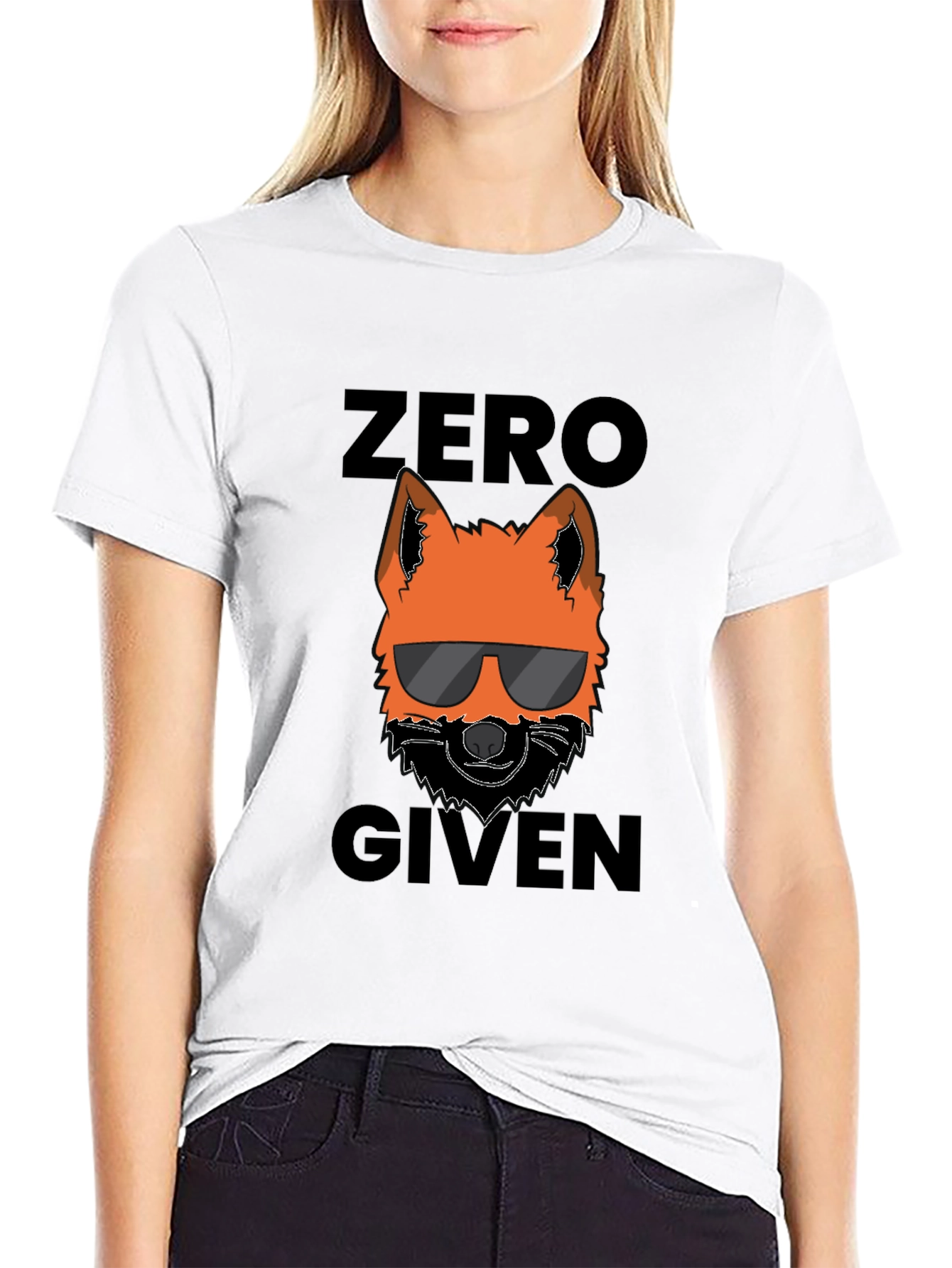 Black Zero Fox Given T-Shirt - Cool Graphic Tee view 9