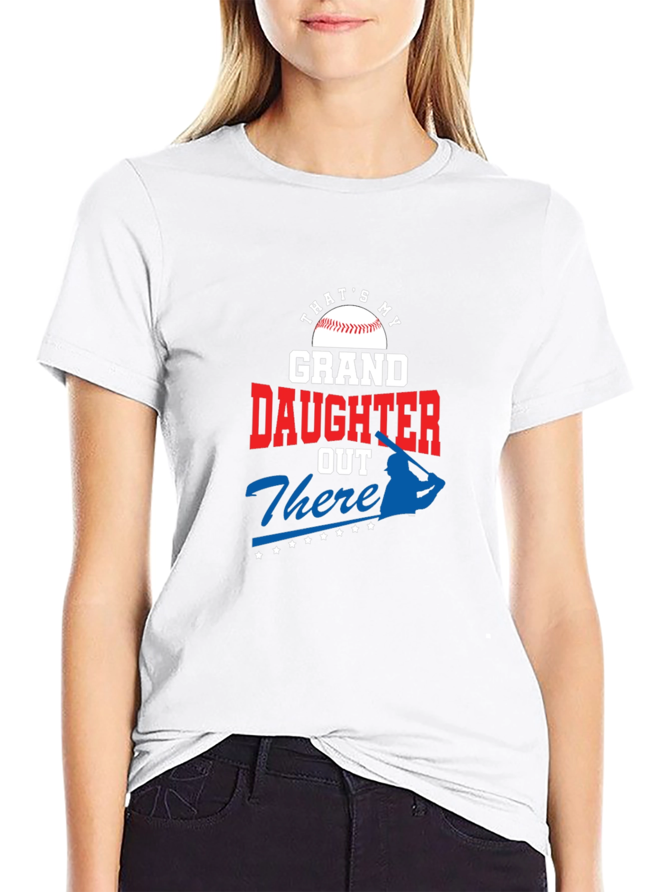 Black Granddaughter Baseball T-Shirt view 9