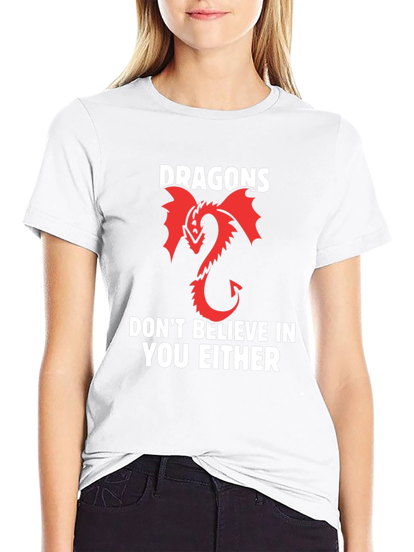 Black Dragons Don't Believe T-Shirt view 9