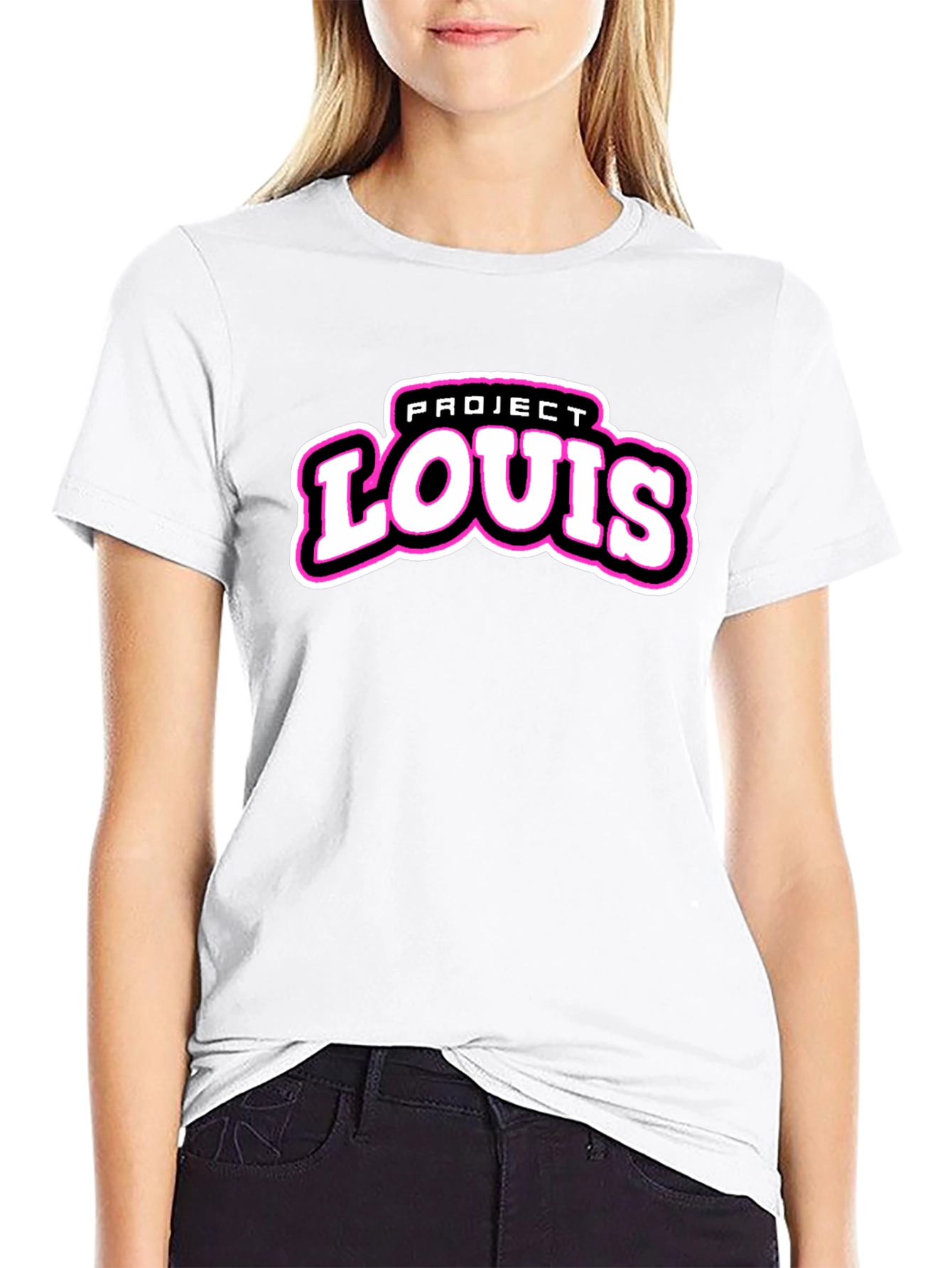 Black Project Louis Black T-Shirt | Cool Graphic Tee view 9