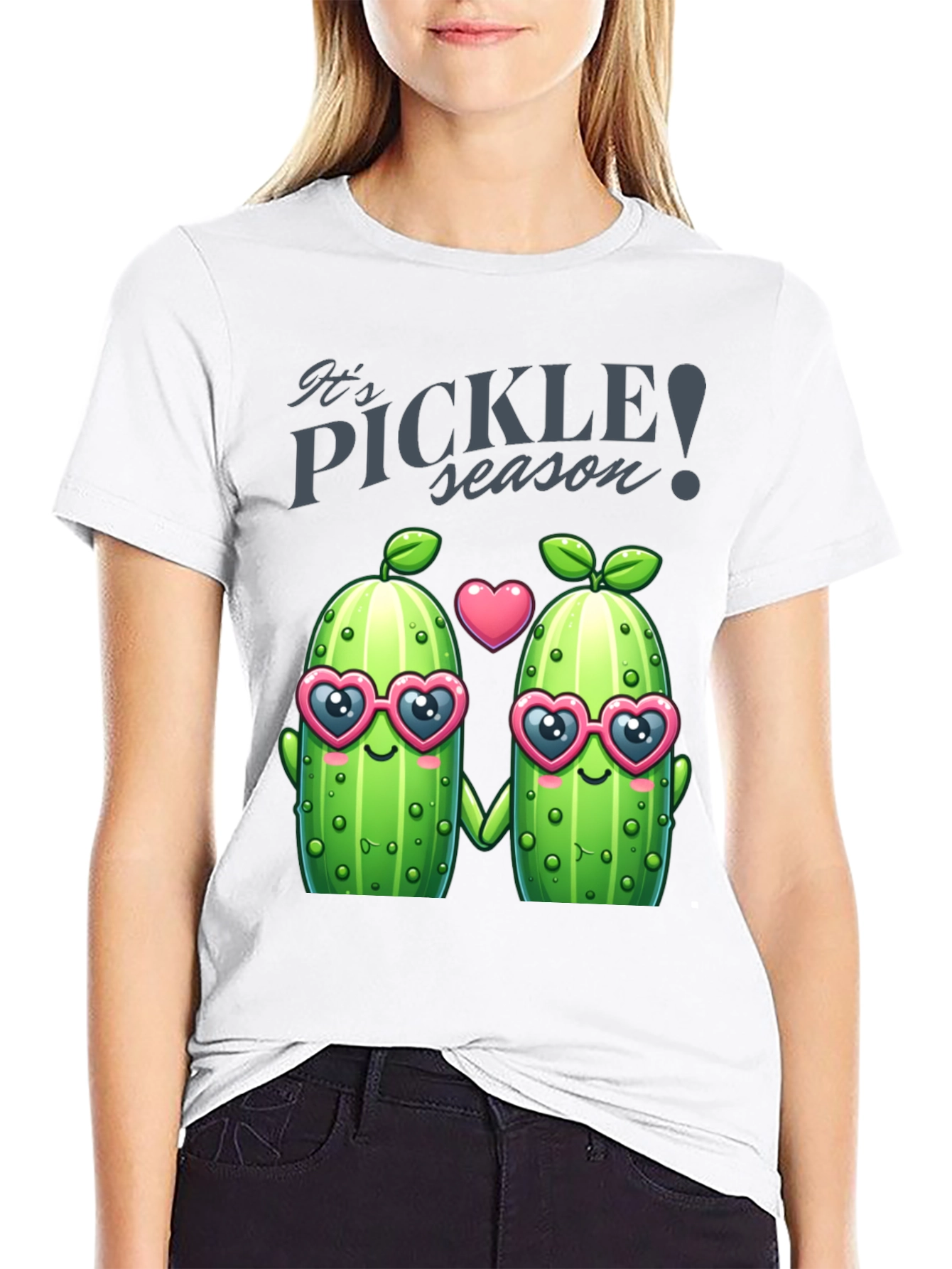 Black Pickle Season T-Shirt - Funny Cute Pickle Lover Tee view 9