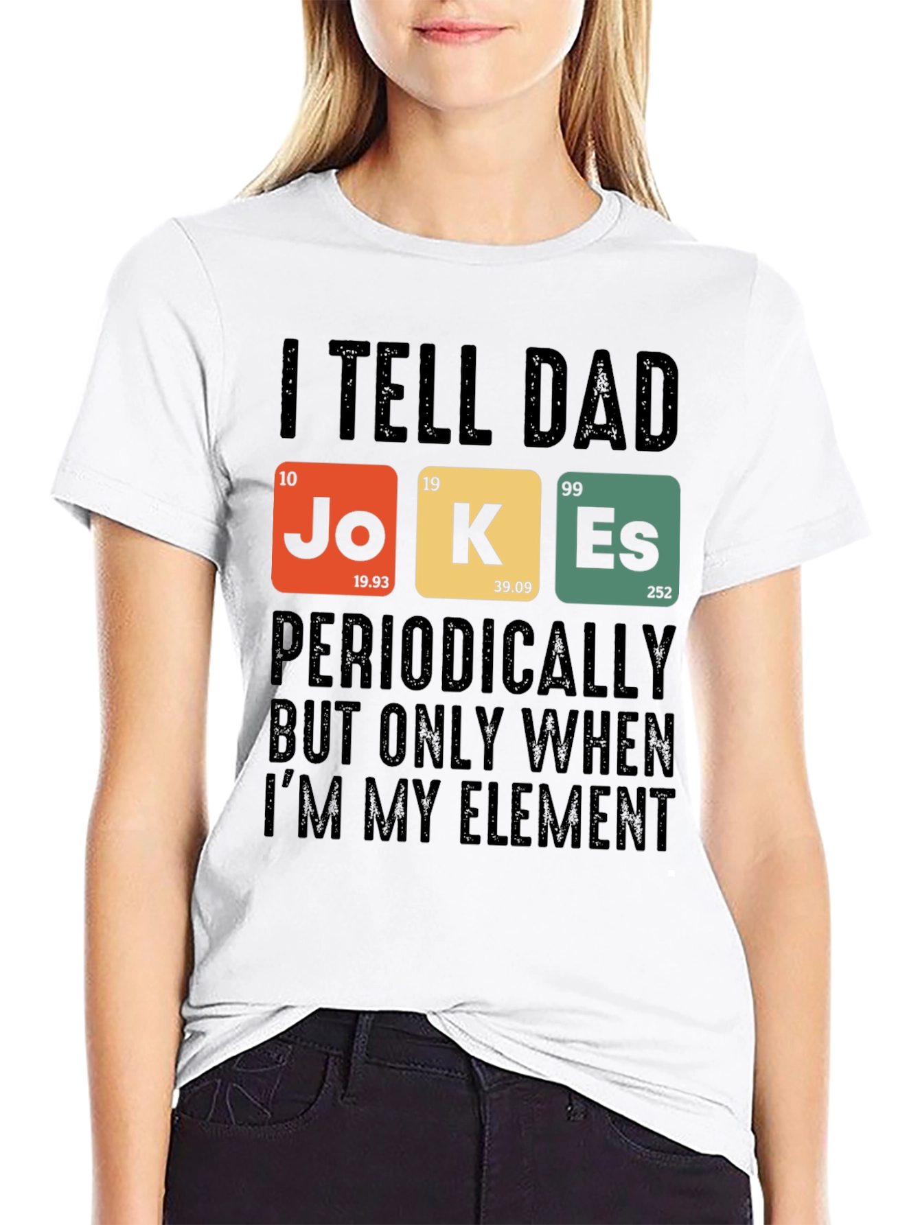 Black Dad Jokes T-Shirt: Periodic Table Element Humor view 9