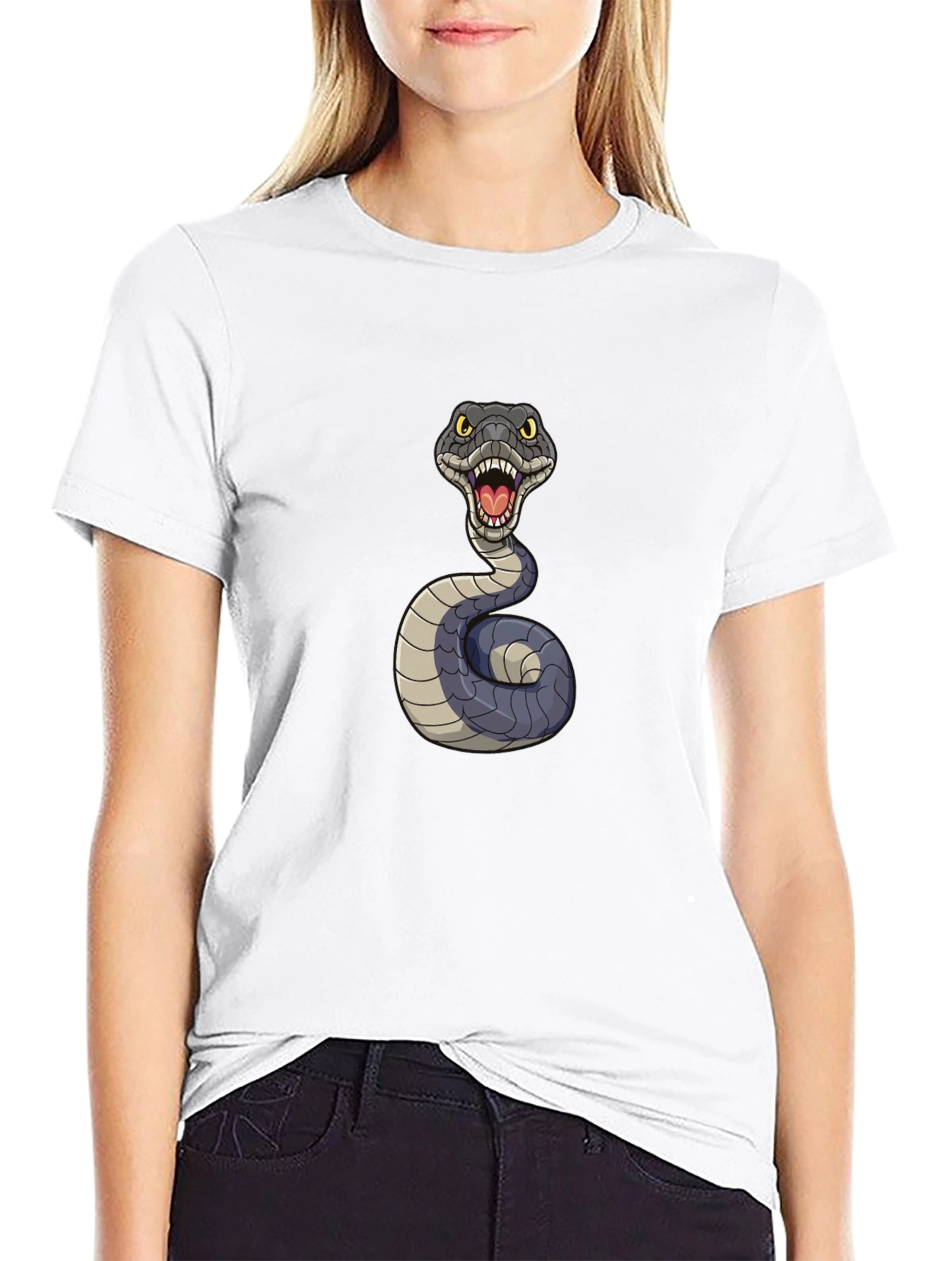 Black Snake Graphic Tee - Men's Black T-Shirt view 9