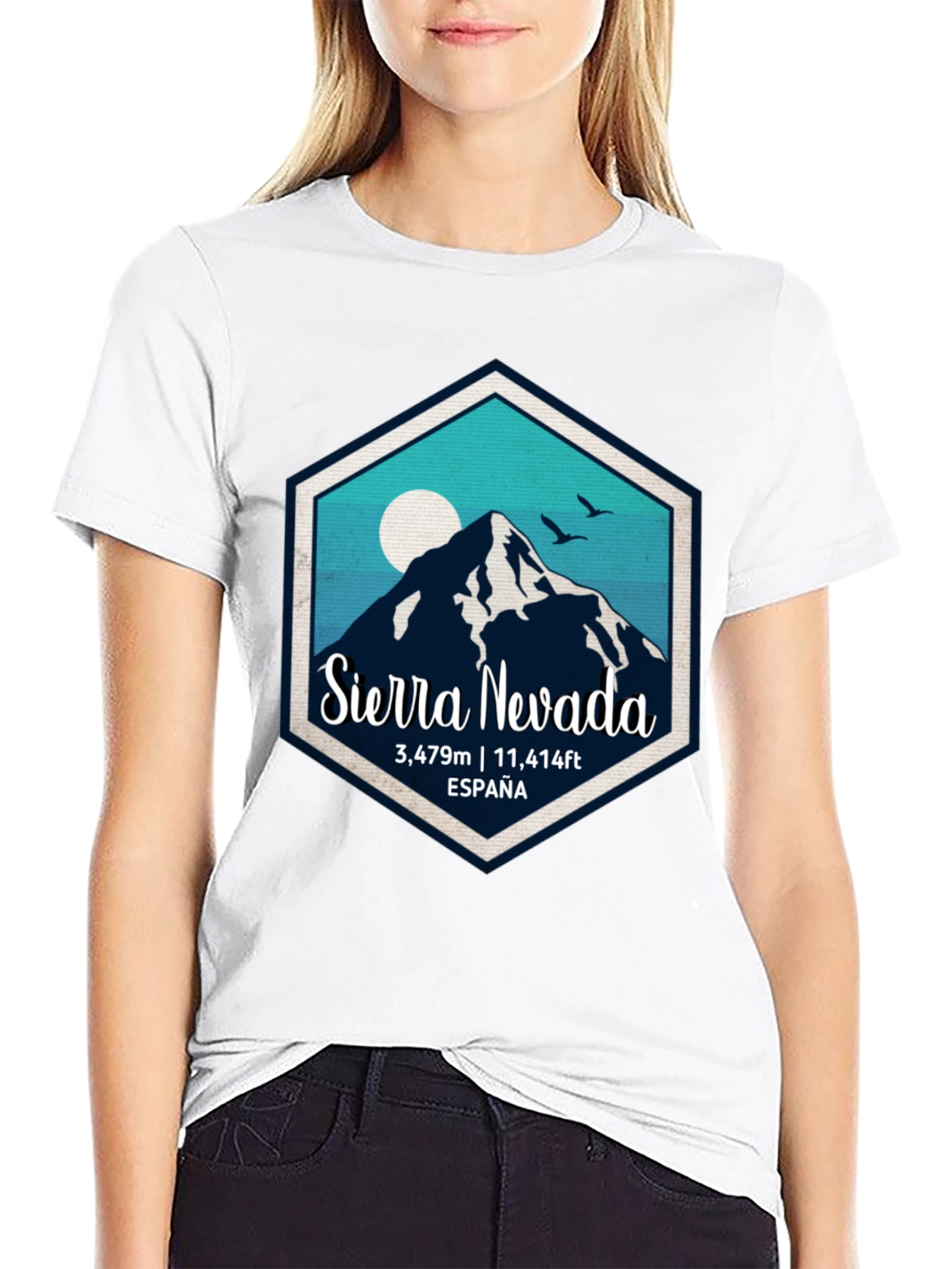 Black Sierra Nevada Spain T-Shirt view 9