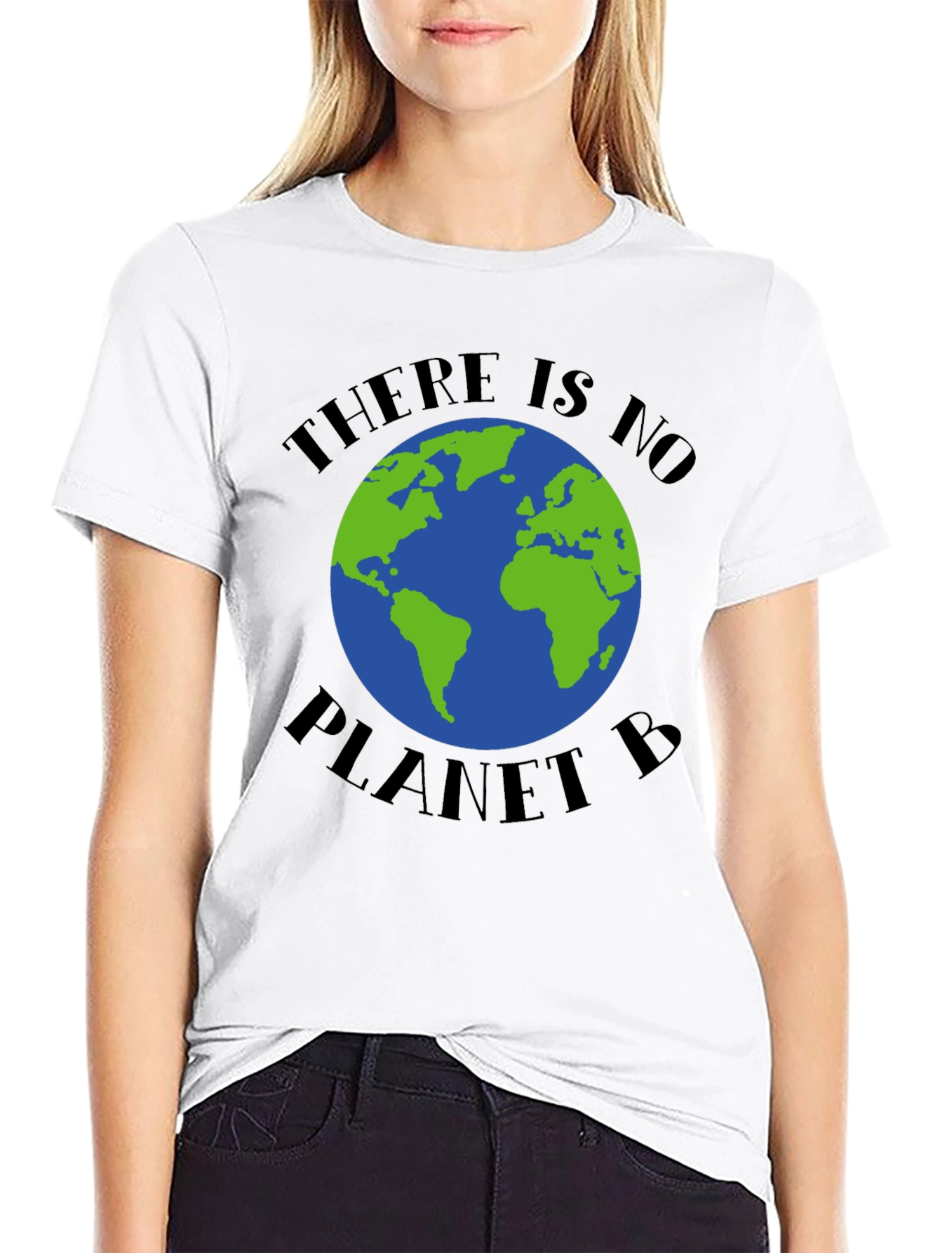 Black There is No Planet B Graphic T-Shirt view 9