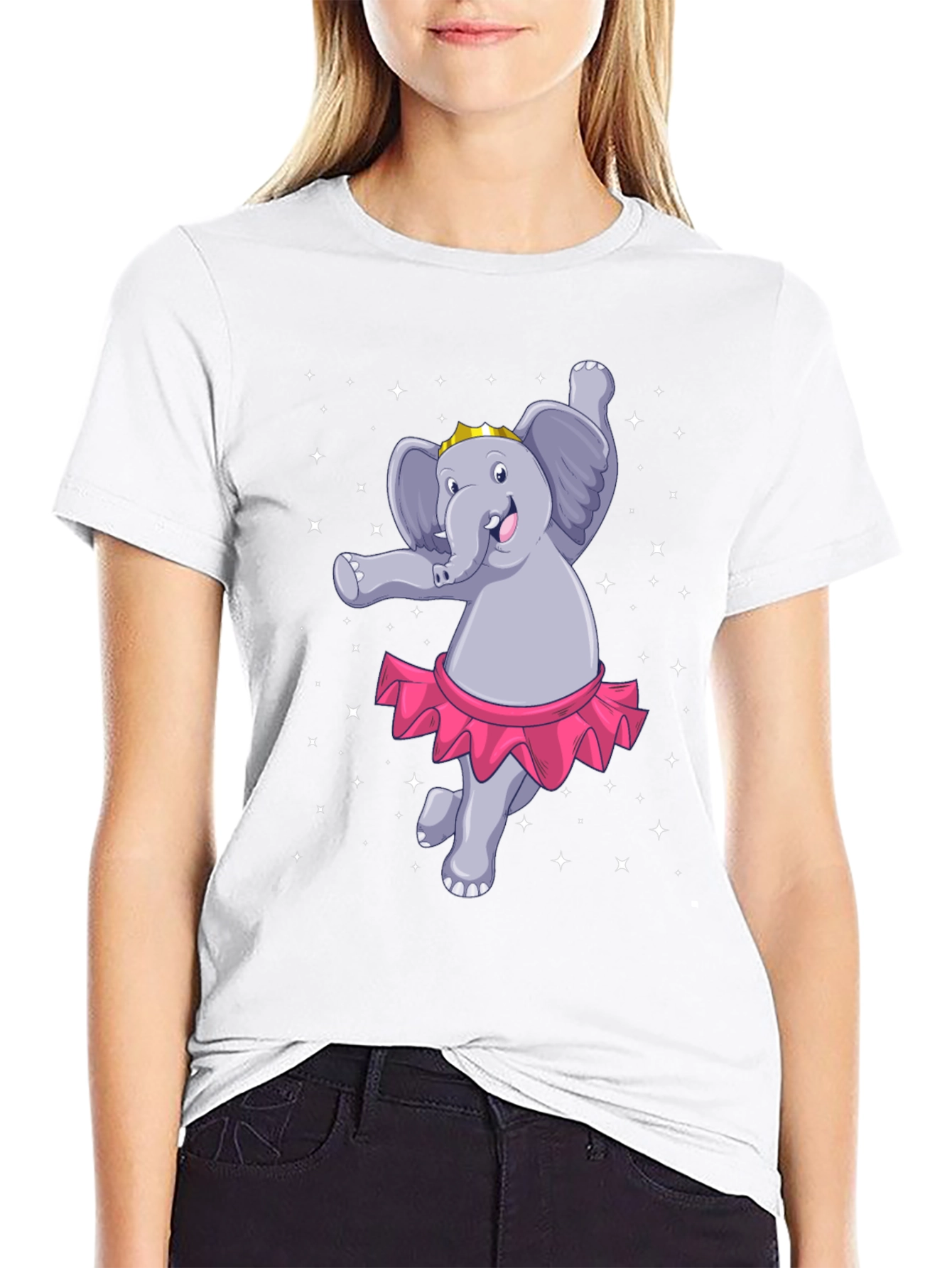 Black Dancing Elephant T-Shirt view 9