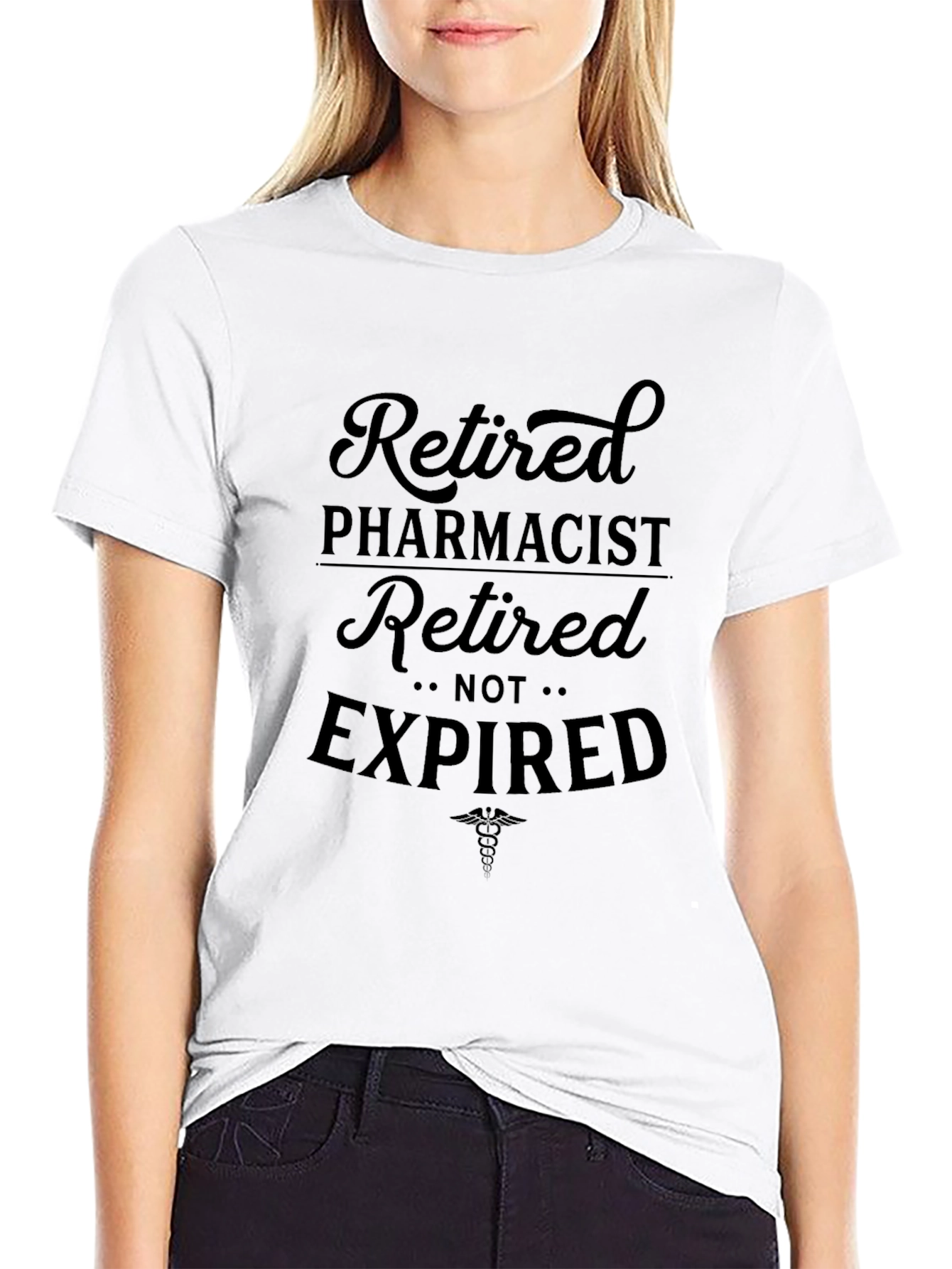 Black Retired Pharmacist T-Shirt - Funny Retirement Gift view 9