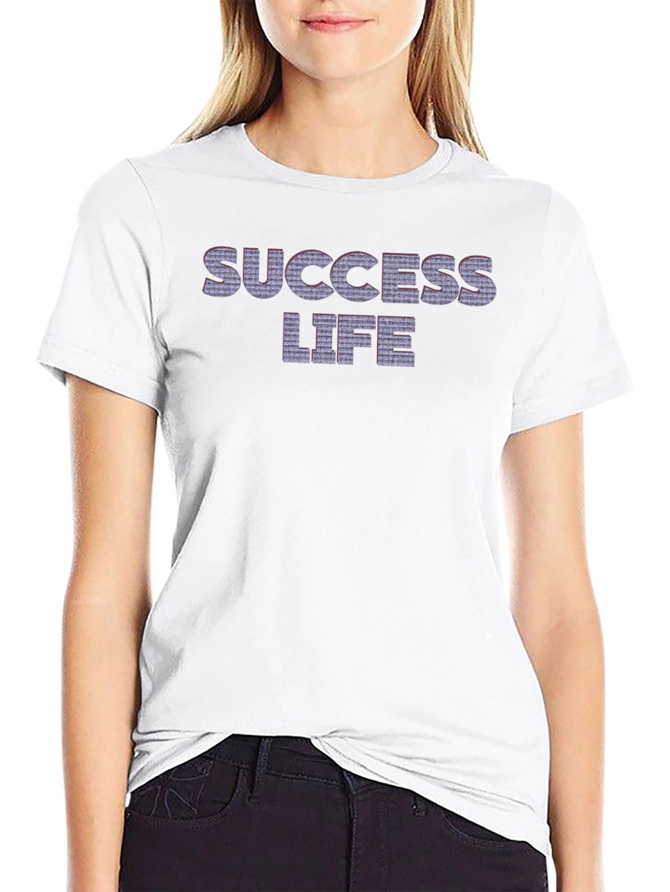 Black Success Life Graphic Tee - Black view 9
