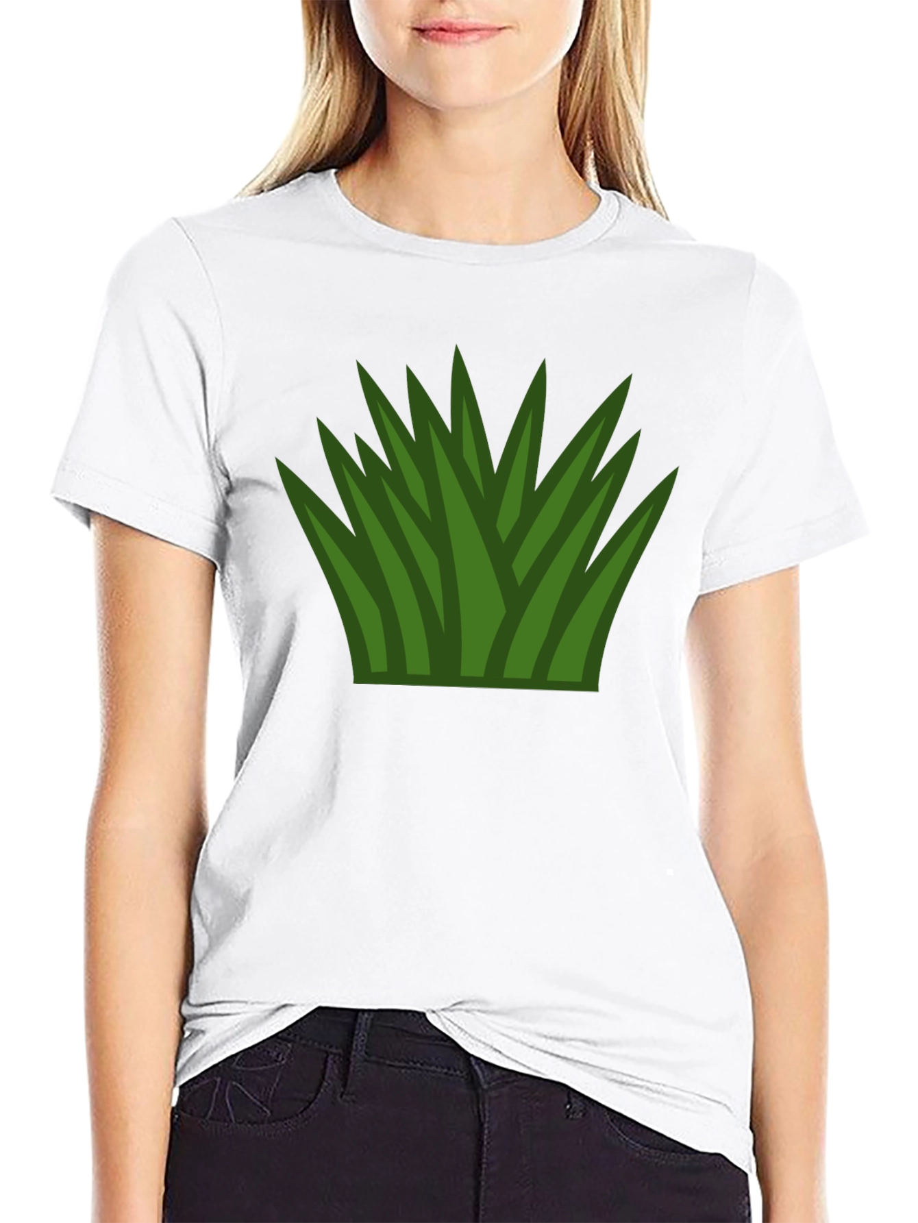 Black Grass Graphic Black T-Shirt view 9
