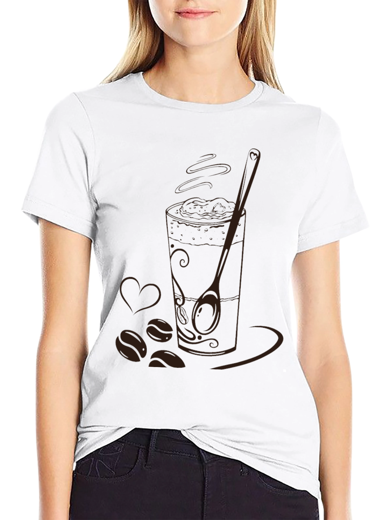 Black Coffee Lover's Graphic Tee - Black view 9
