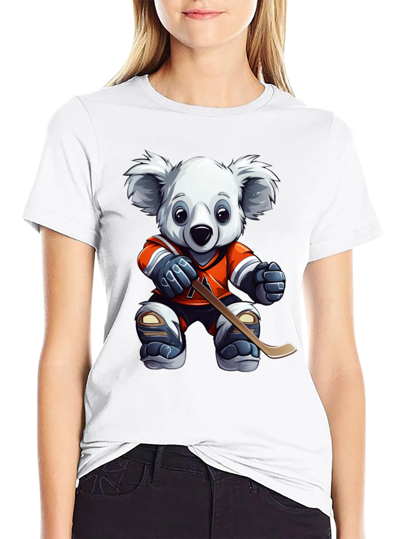 Koala Hockey Player Graphic Tee - Black - 9