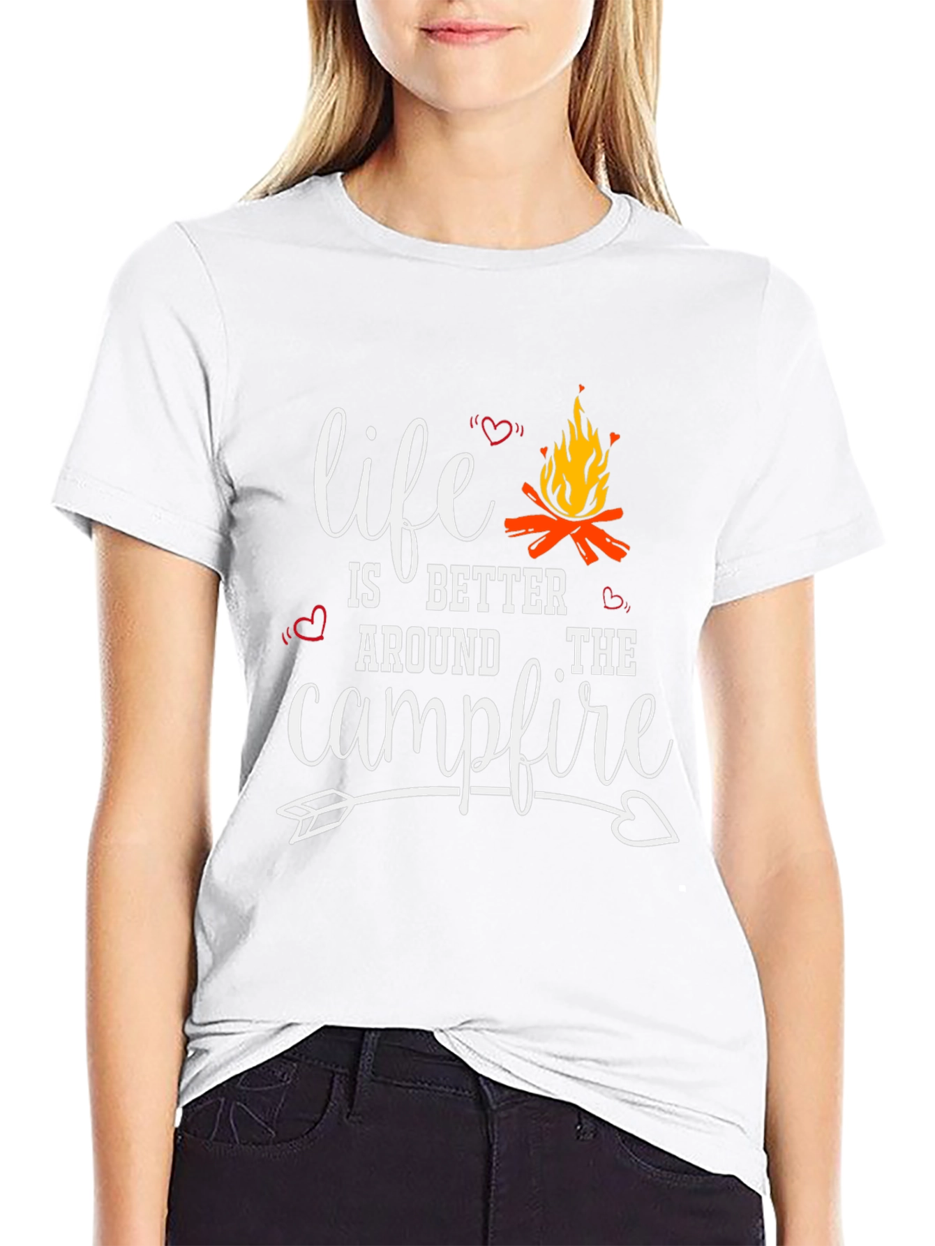 Black Life is Better Around the Campfire Graphic Tee view 9