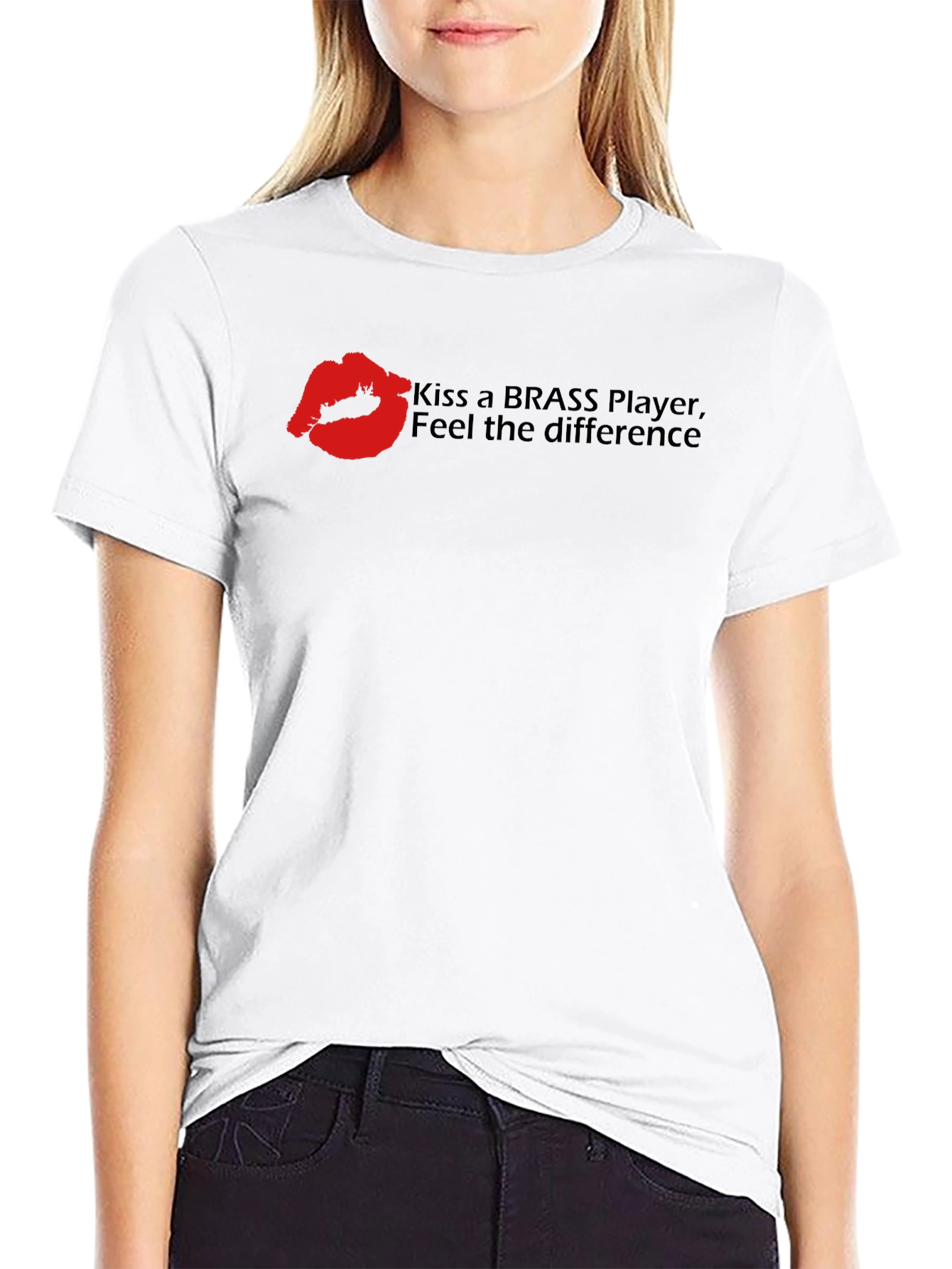 Black Kiss a Brass Player T-Shirt - Feel the Difference! view 9