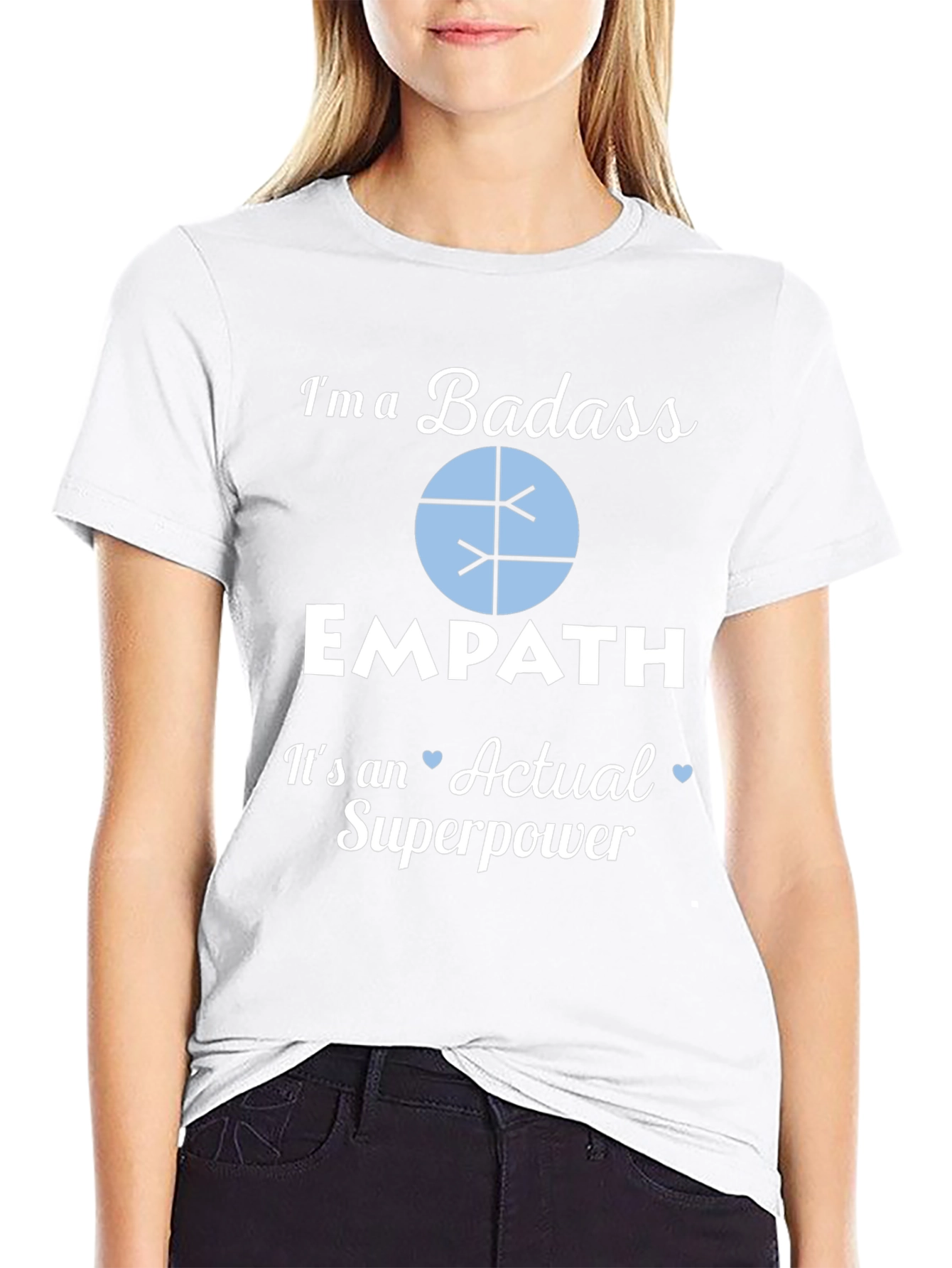Black Badass Empath Superpower T-Shirt - Unisex view 9