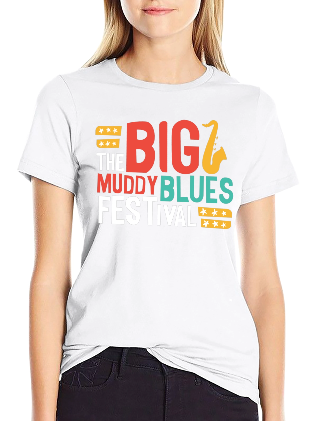 Black Big Muddy Blues Festival Graphic Tee view 9