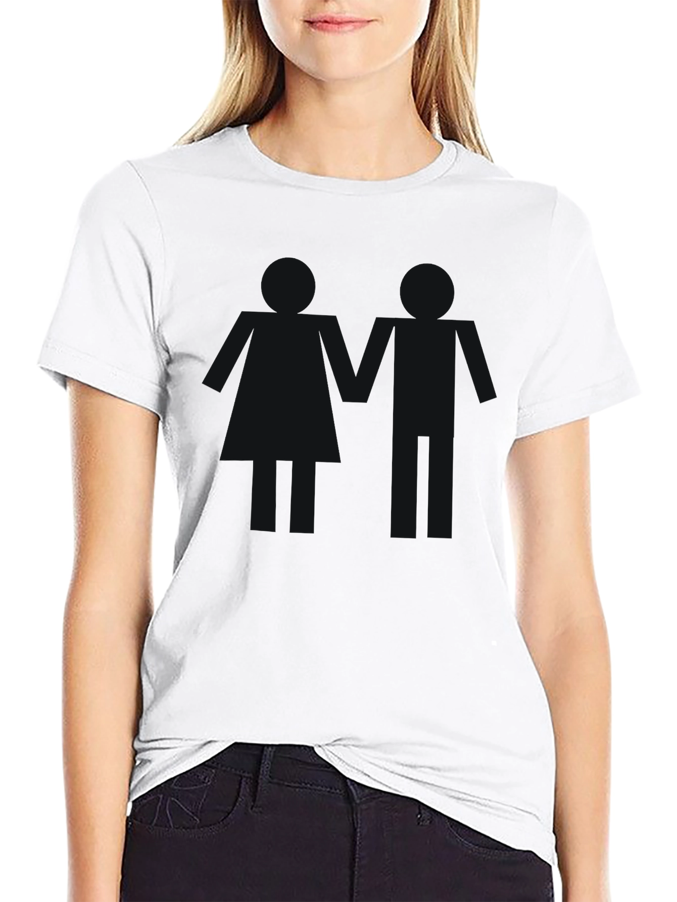 Black Men's Basic Black Crew Neck T-Shirt view 9