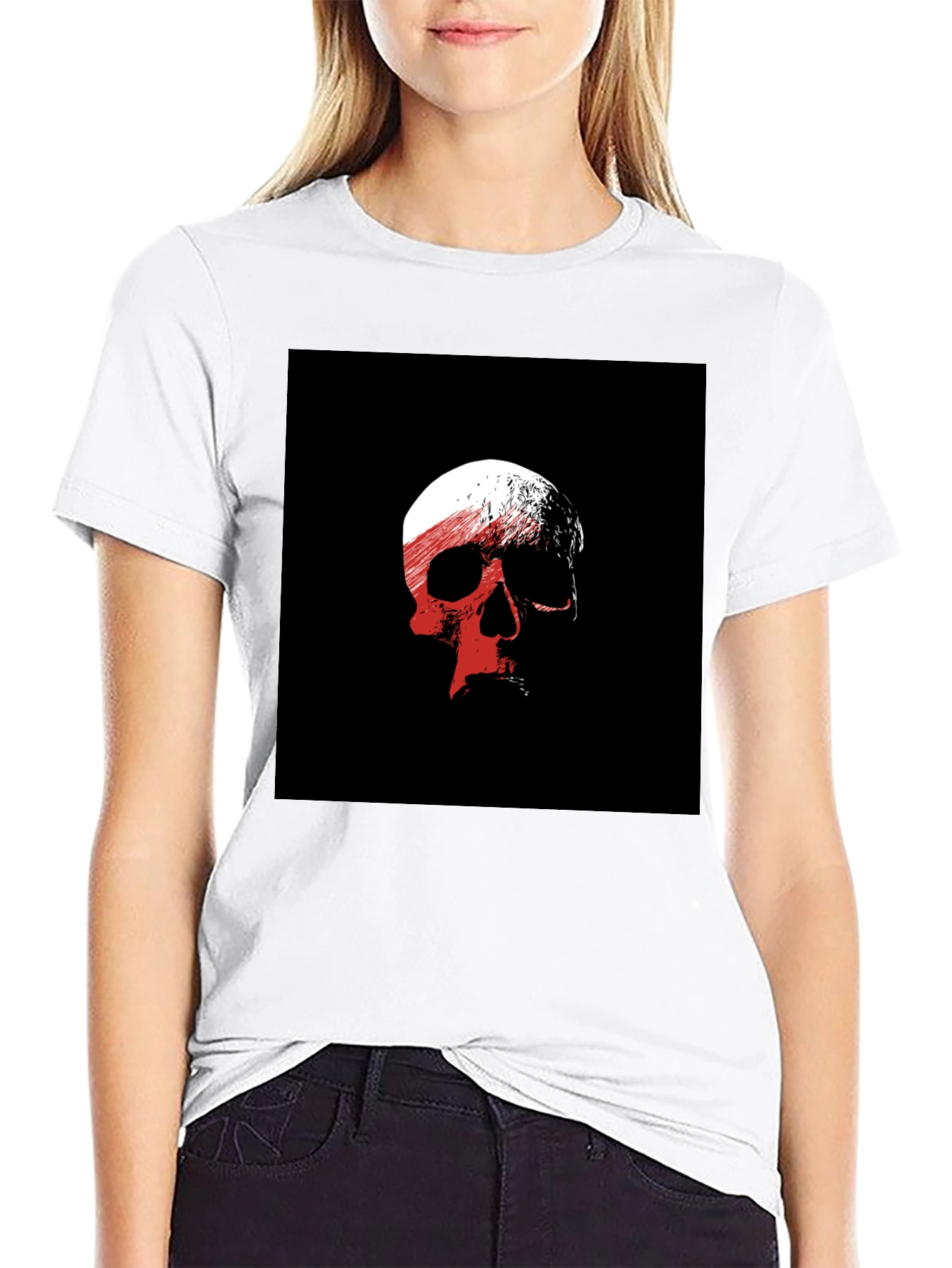 Skull Graphic Black T-Shirt - Edgy Casual Wear - 9