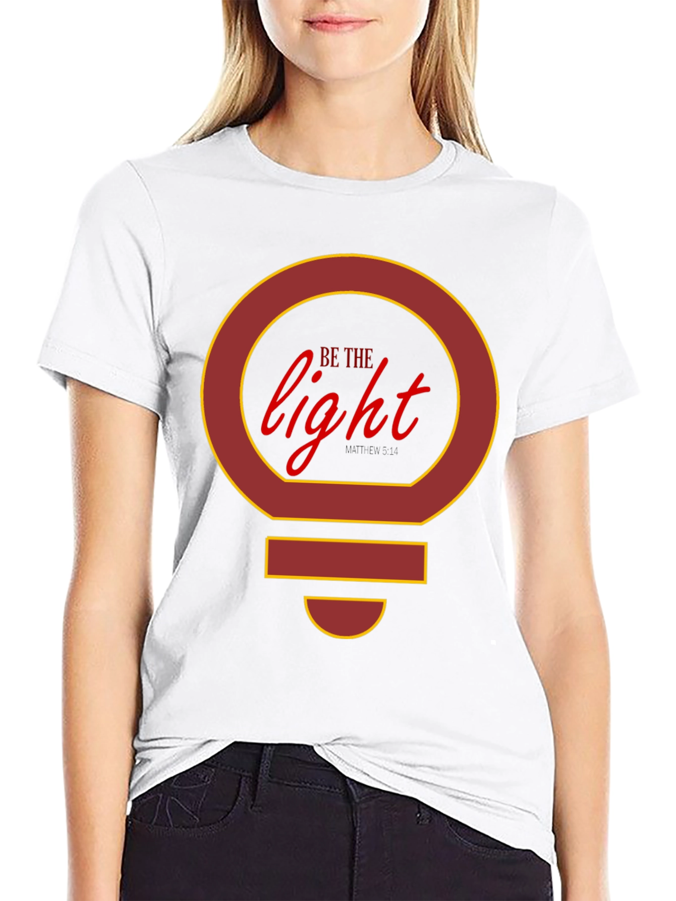 Black Be The Light T-Shirt - Graphic Tee view 9