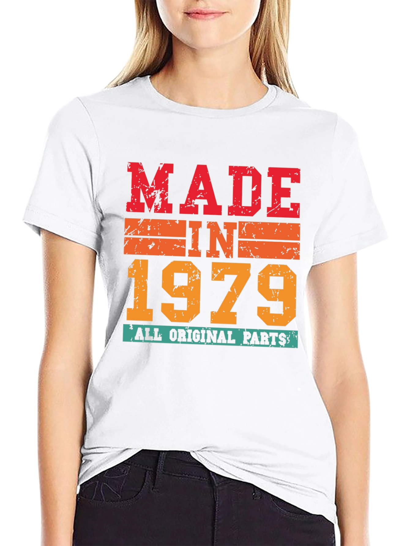 Made in 1979 All Original Parts T-Shirt - 9