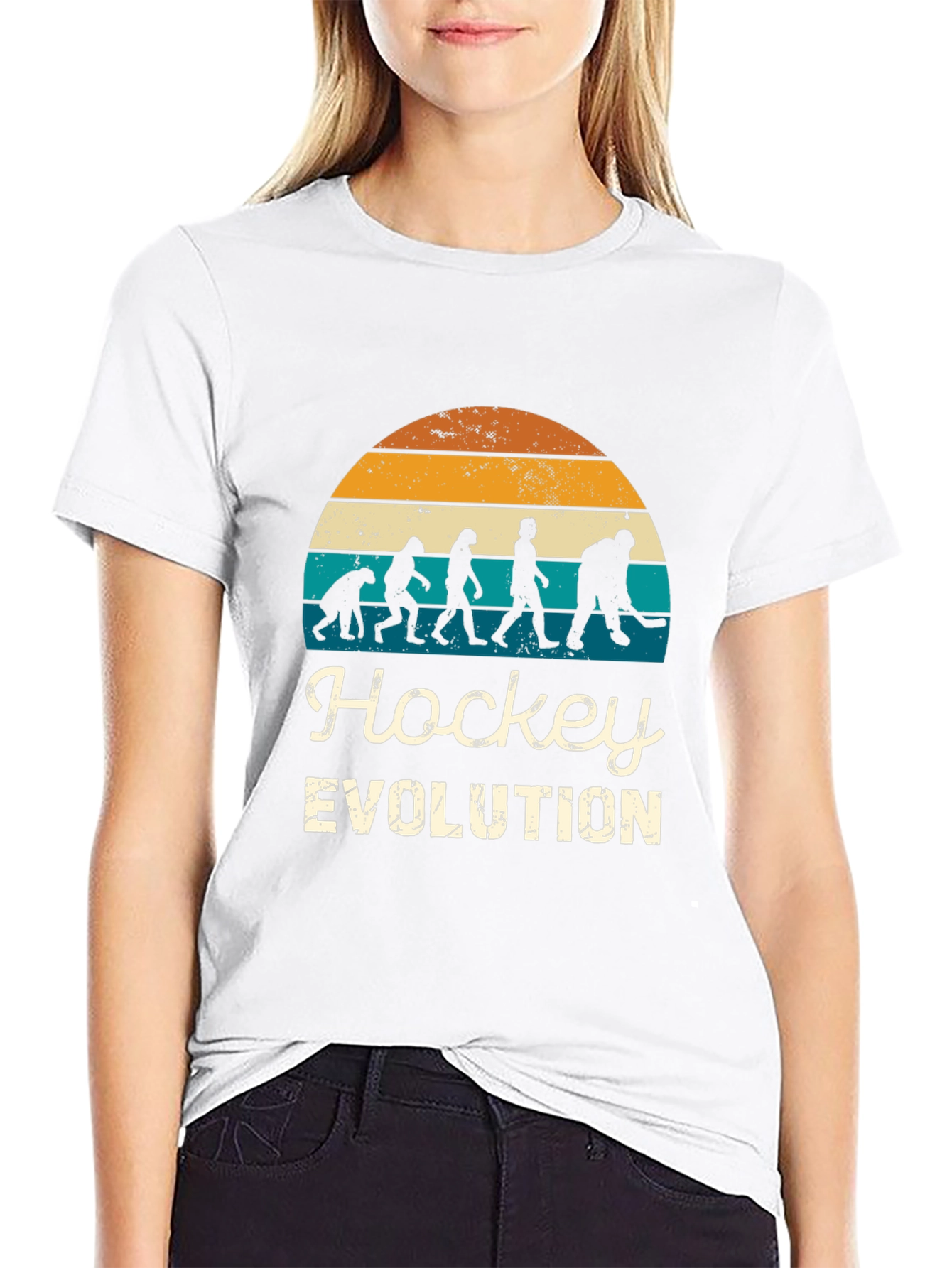 Black Hockey Evolution T-Shirt view 9